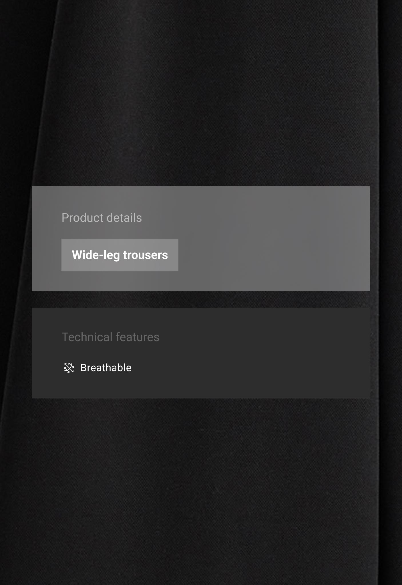 Wide-leg piqué trousers with modal — BLACK