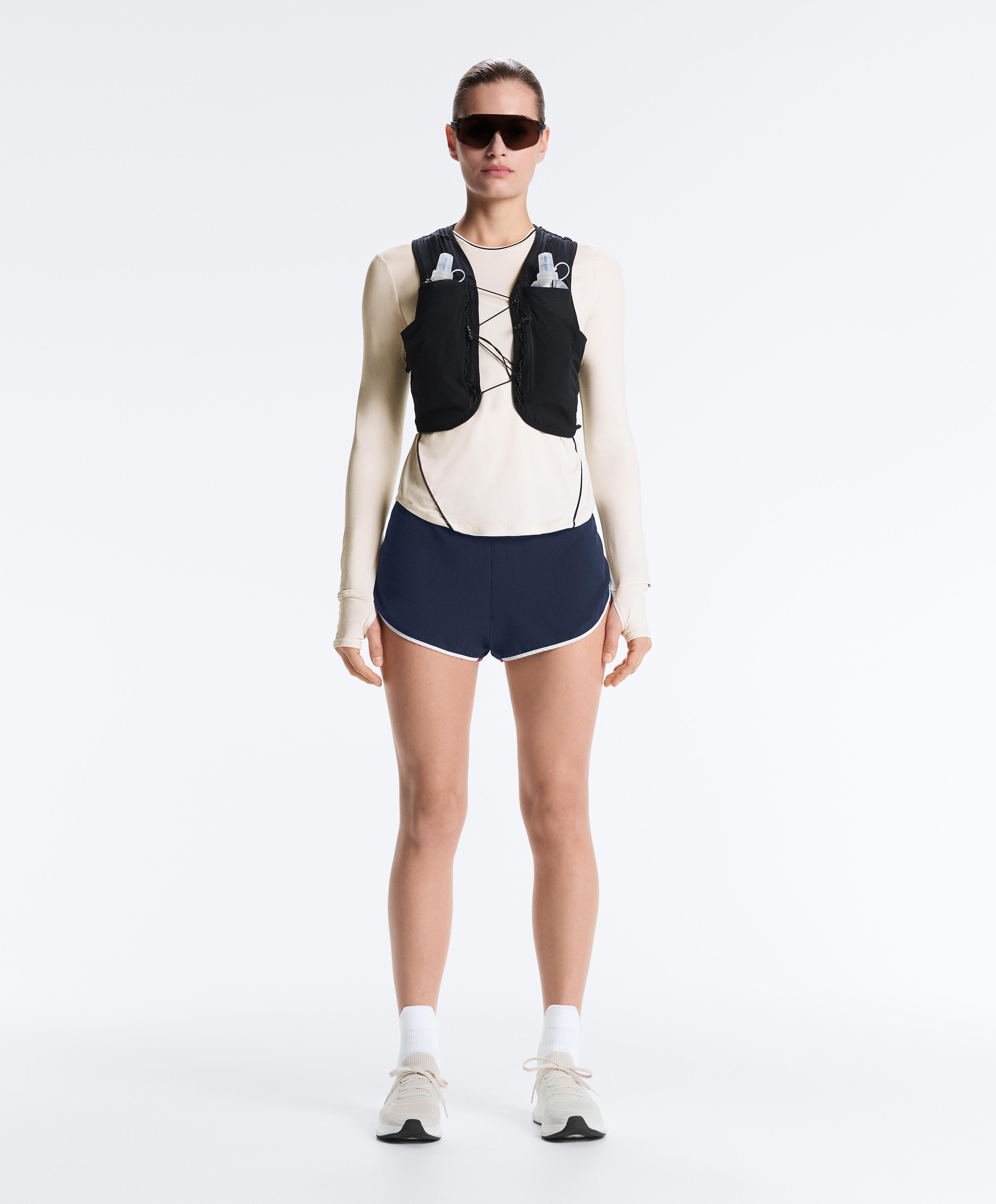 Elasticated Shorts — NAVY BLUE