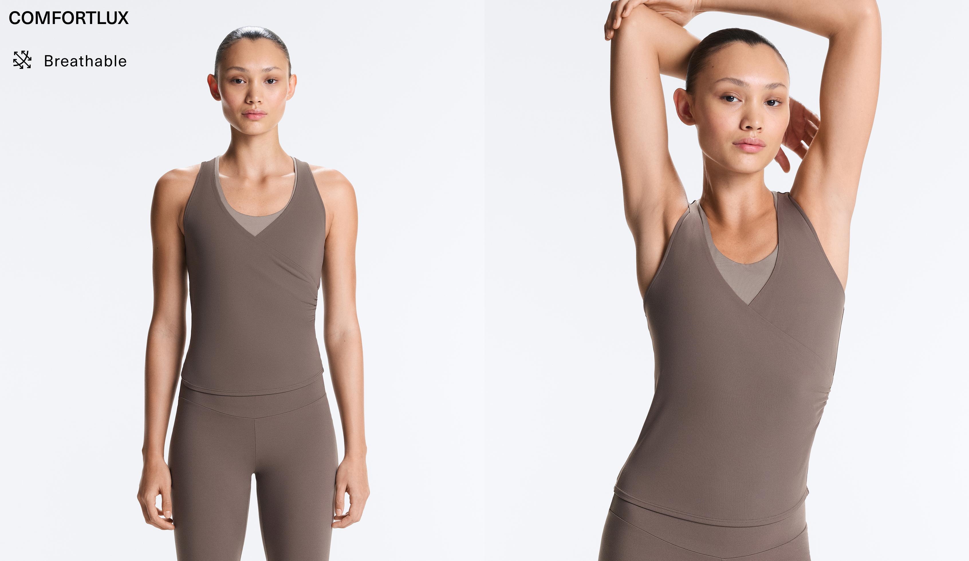 Cross-over sleeveless Comfortlux T-shirt