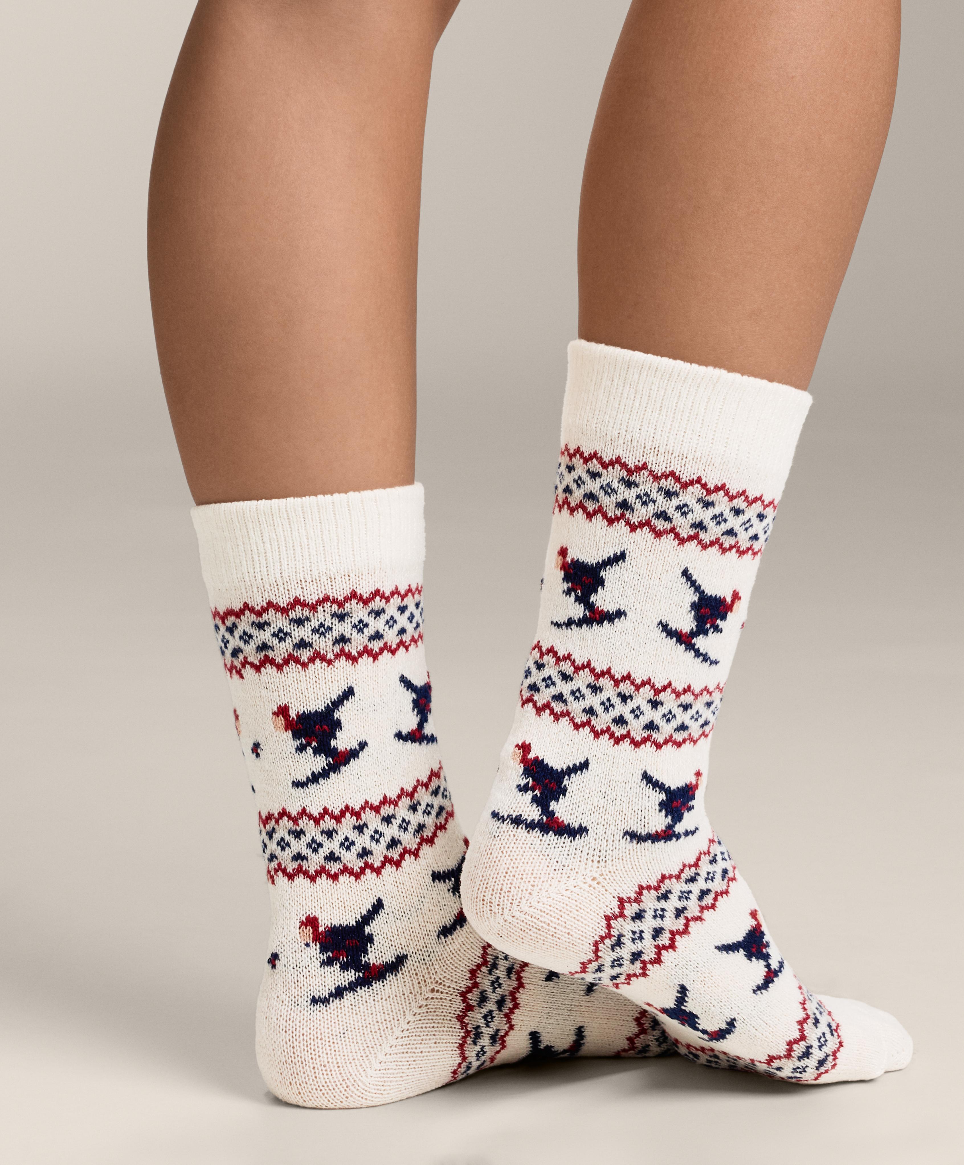 2 paires de chaussettes classic en jacquard