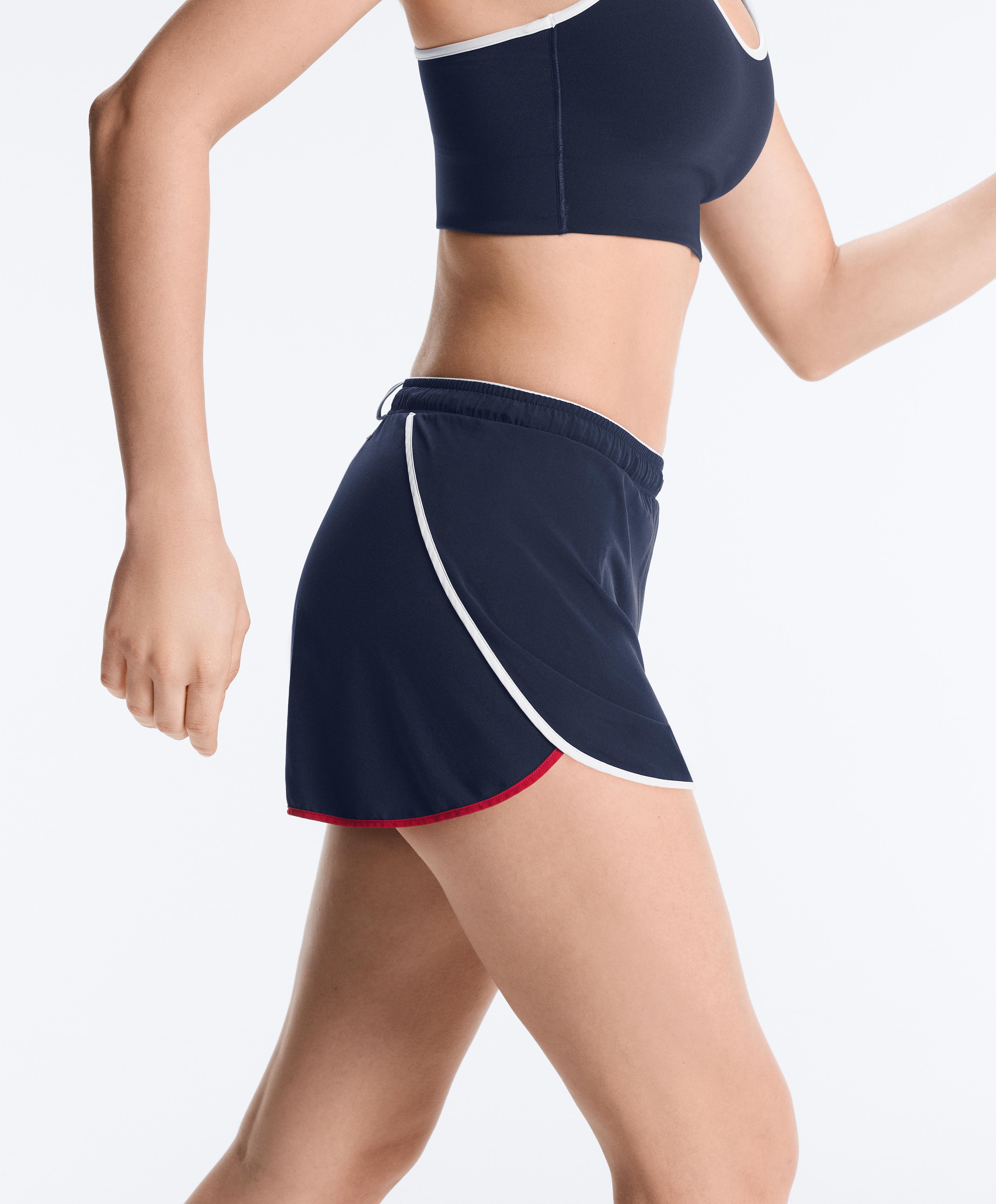 Elasticated Shorts — NAVY BLUE