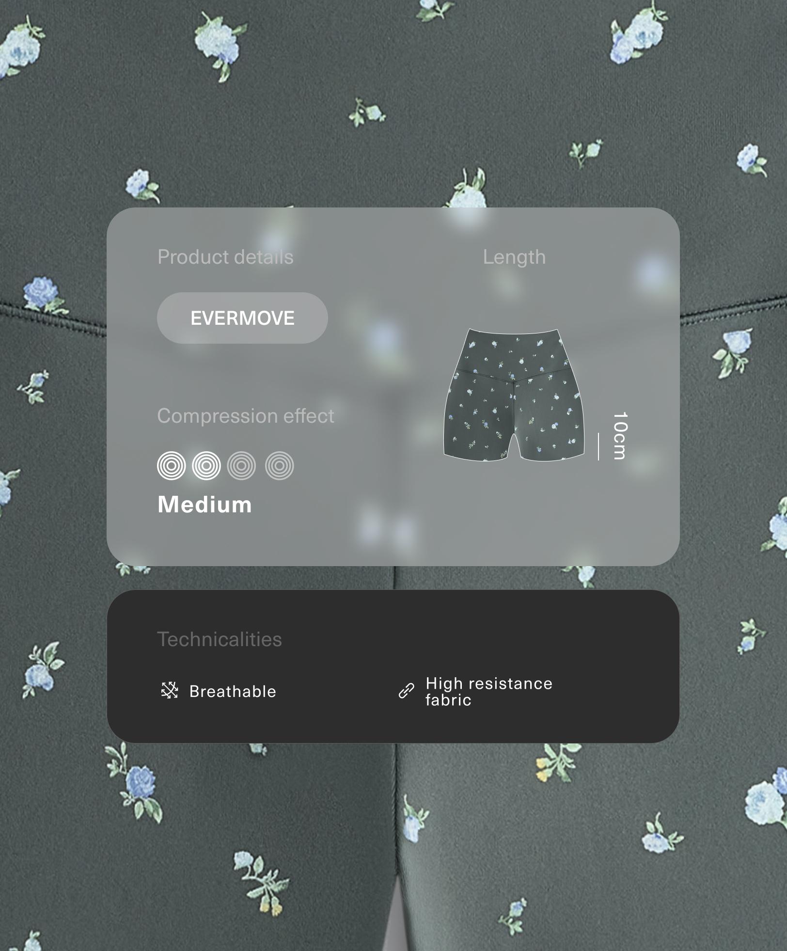 Hot pants high rise Evermove 10 cm