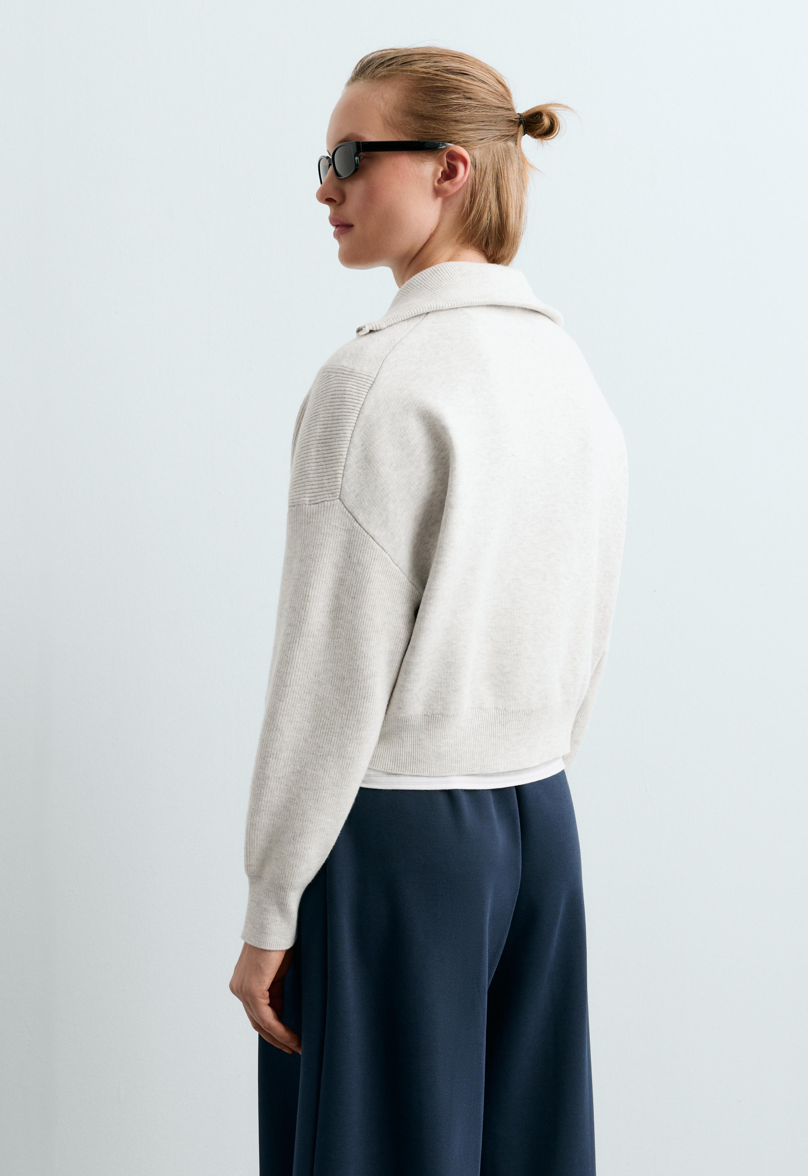 Ribbed knit jacket — ICE                  
