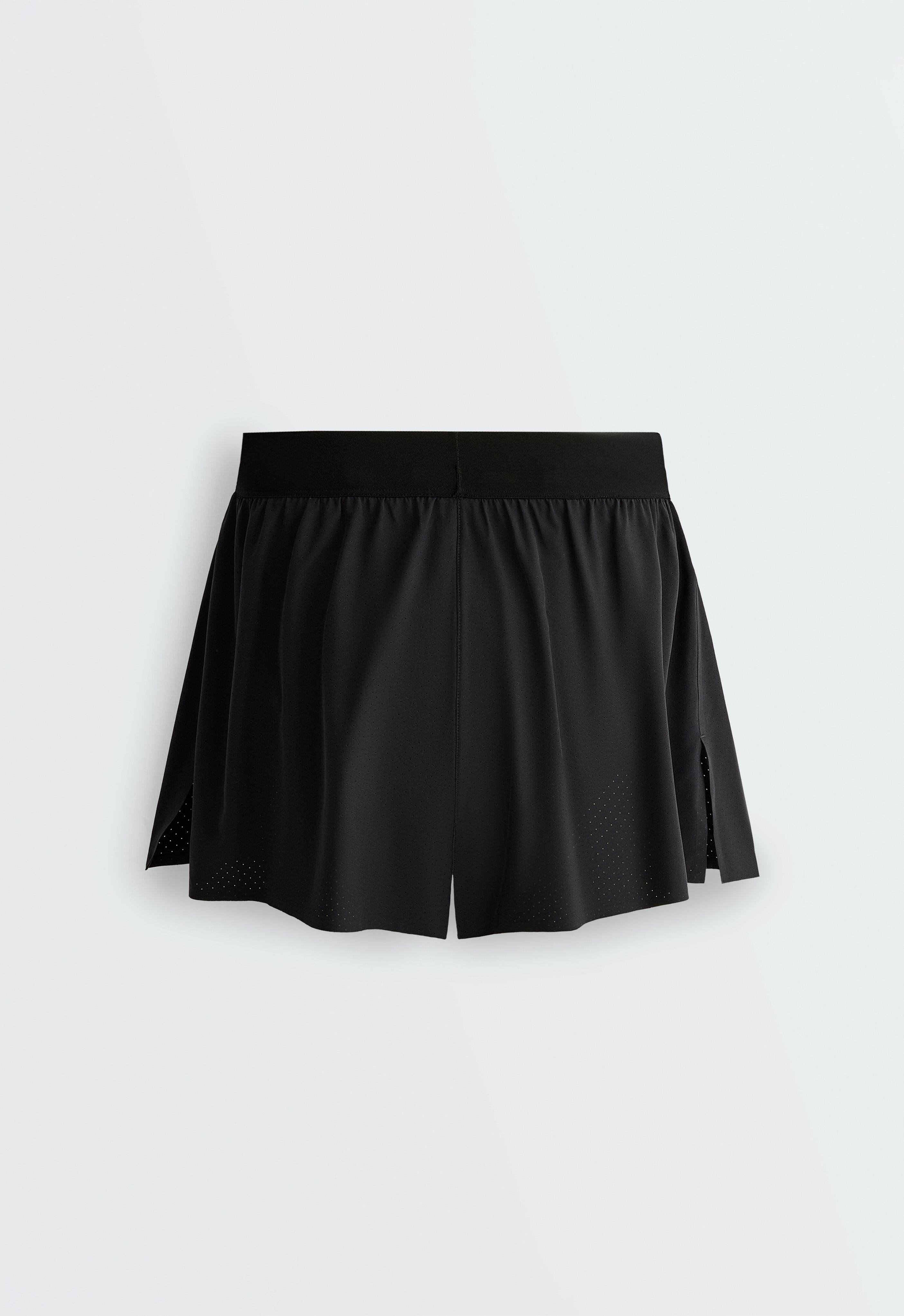 7cm high-rise technical shorts — BLACK