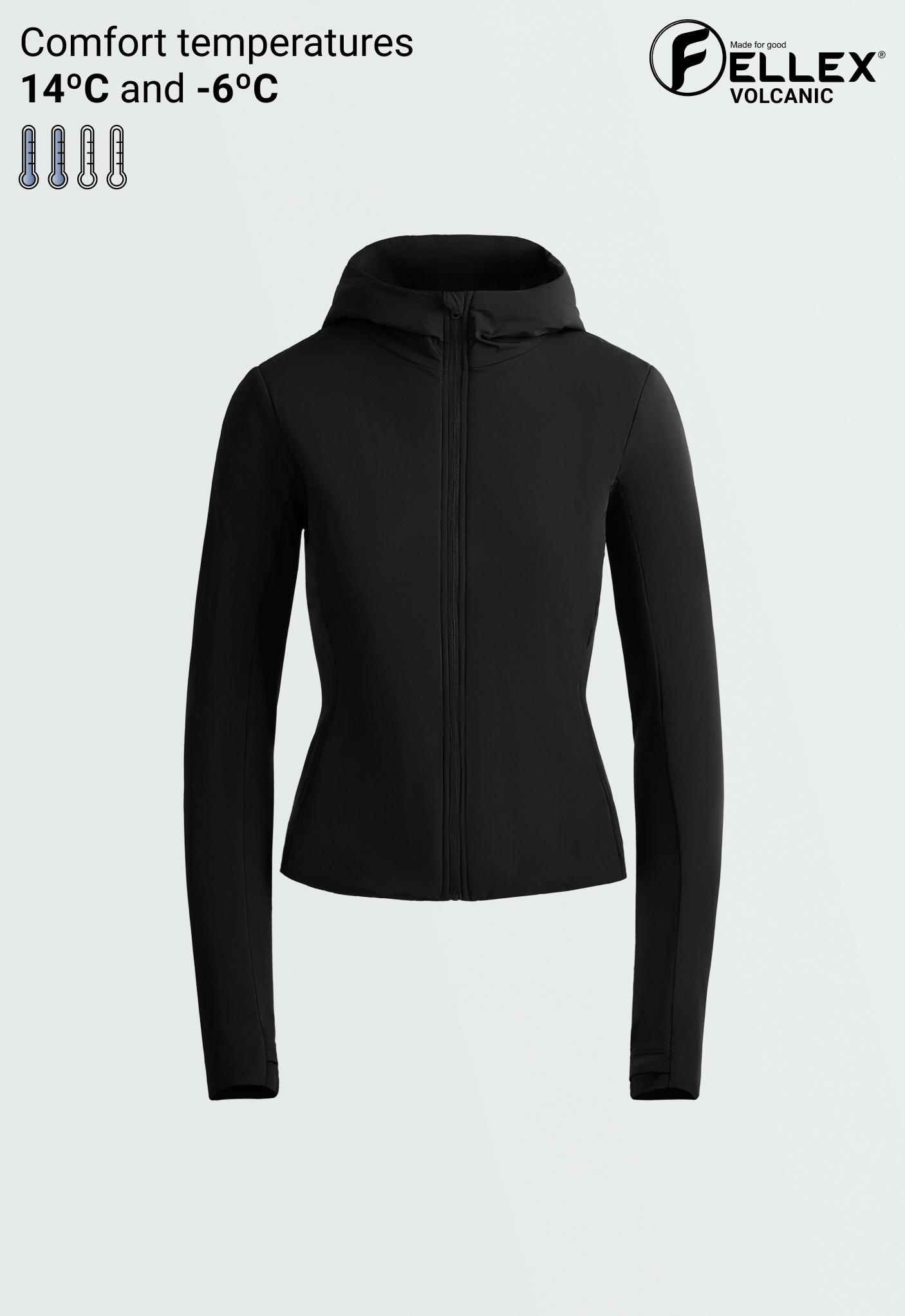 FELLEX® Volcanic technical padded jacket — BLACK