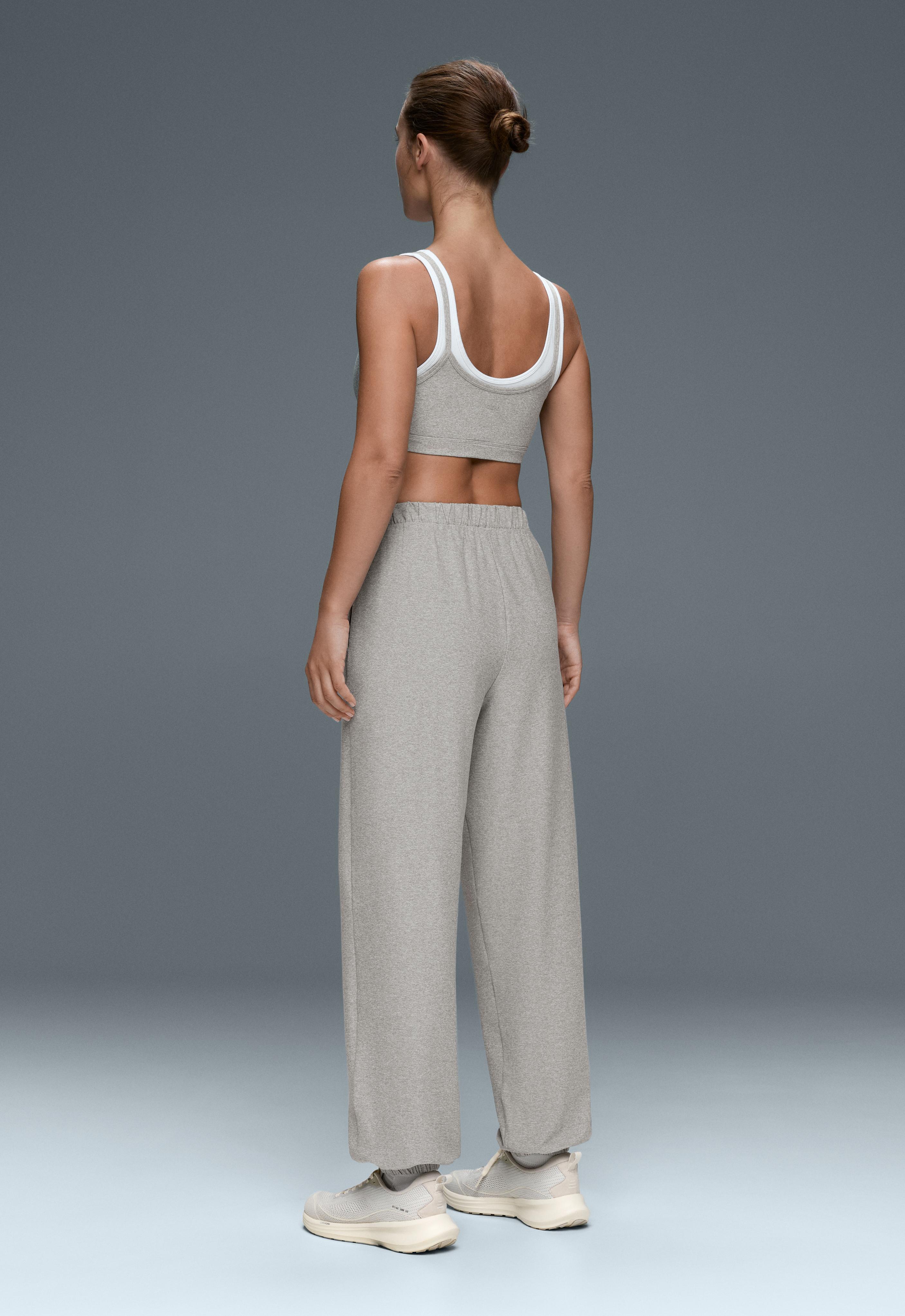 Comfortlux heathered joggers — GREY MELANGE