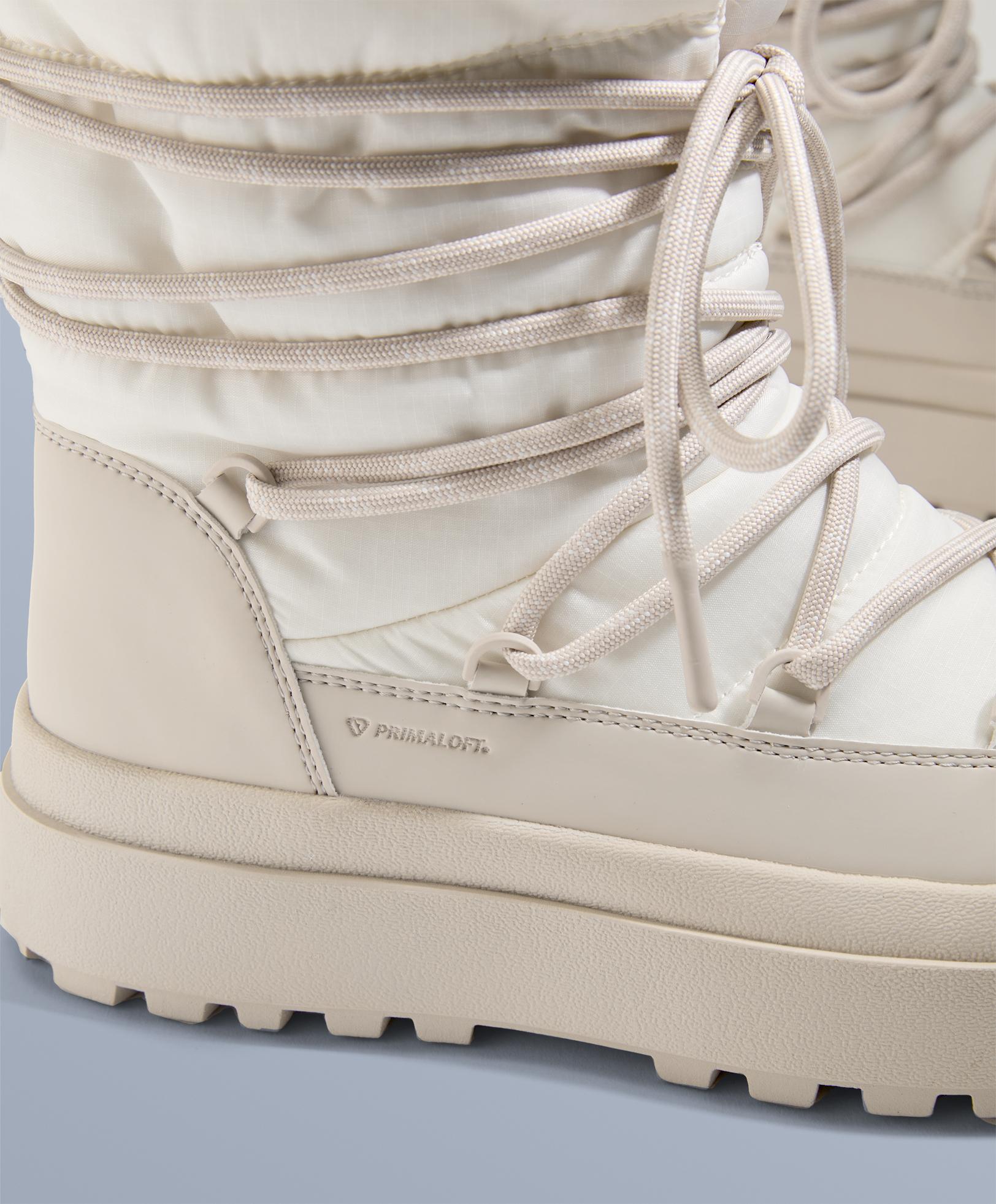 Combined lace-up boot — MINK
