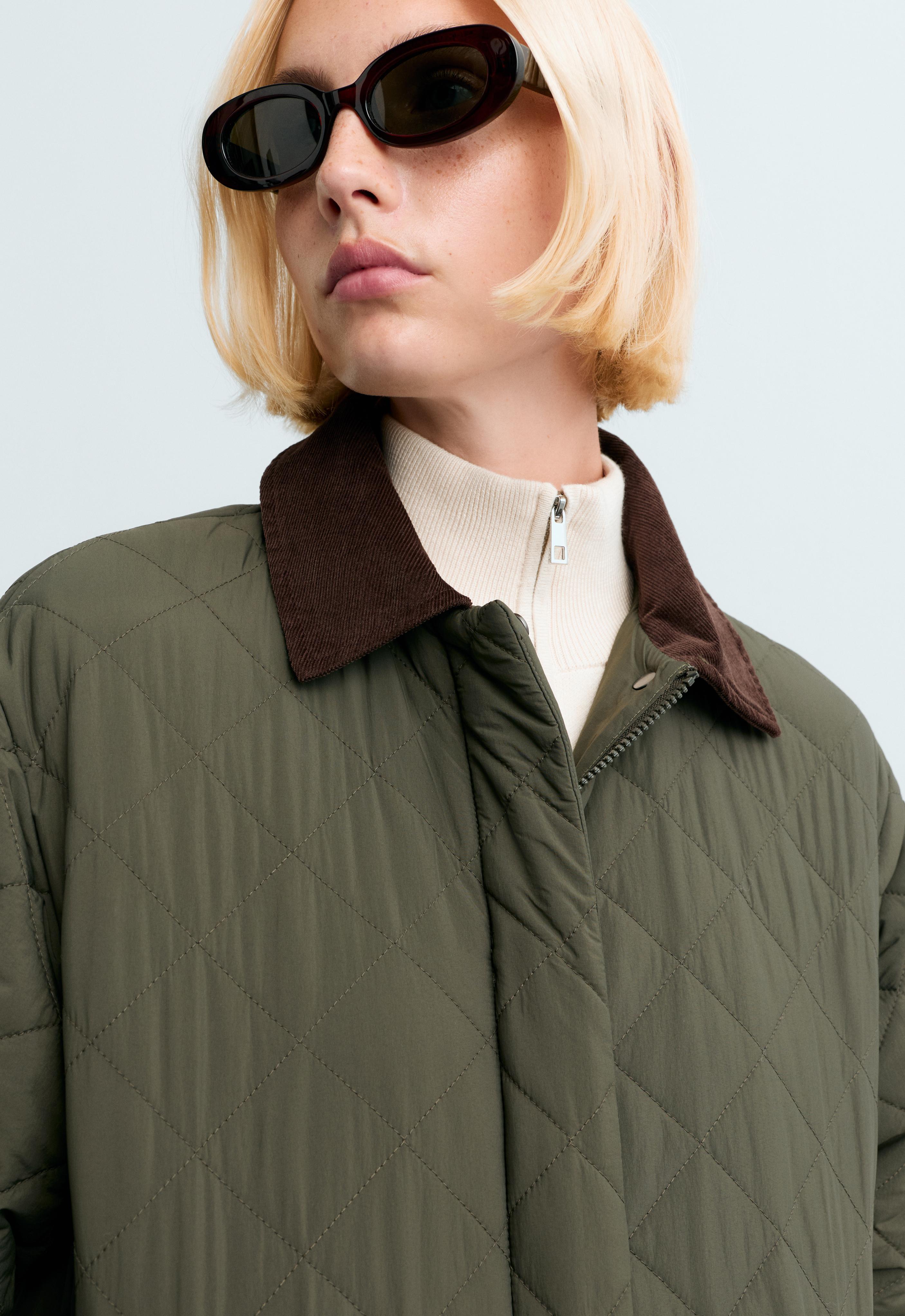 Veste longue matelassée FELLEX® AEROGEL col contrasté