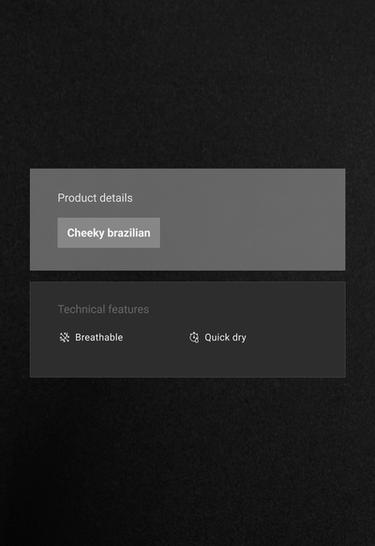 5 brazilian briefs in polyamide blend — BLACK 2