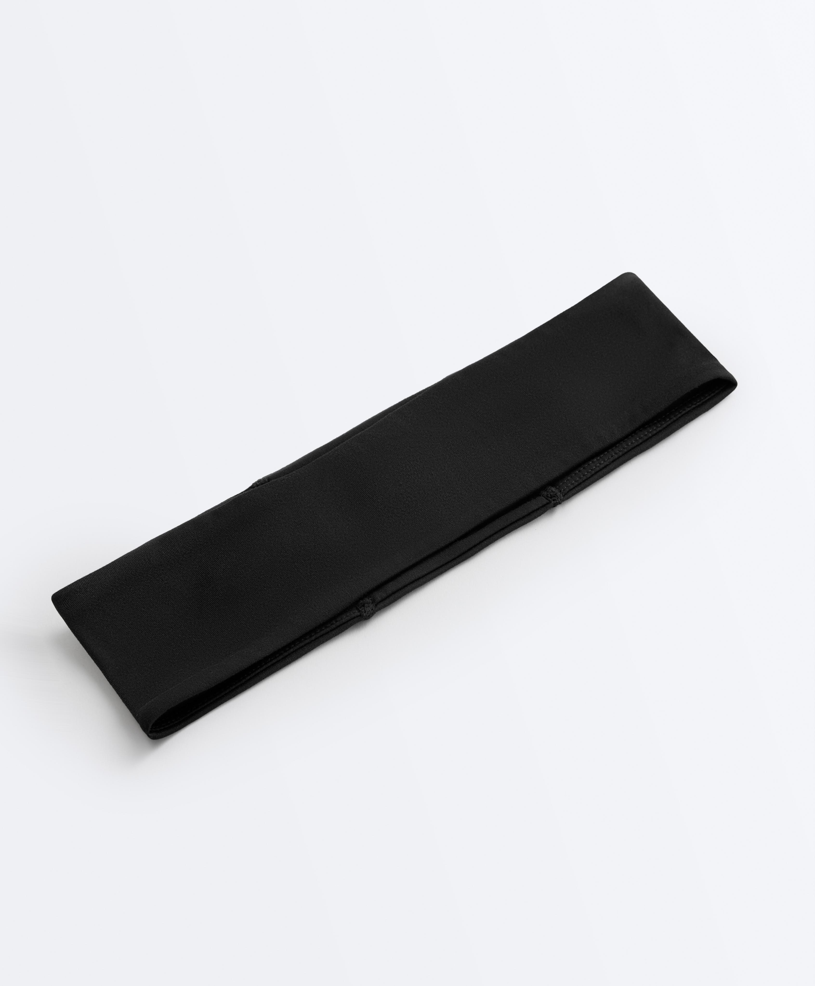 7cm reflective adjustable sports headband — BLACK