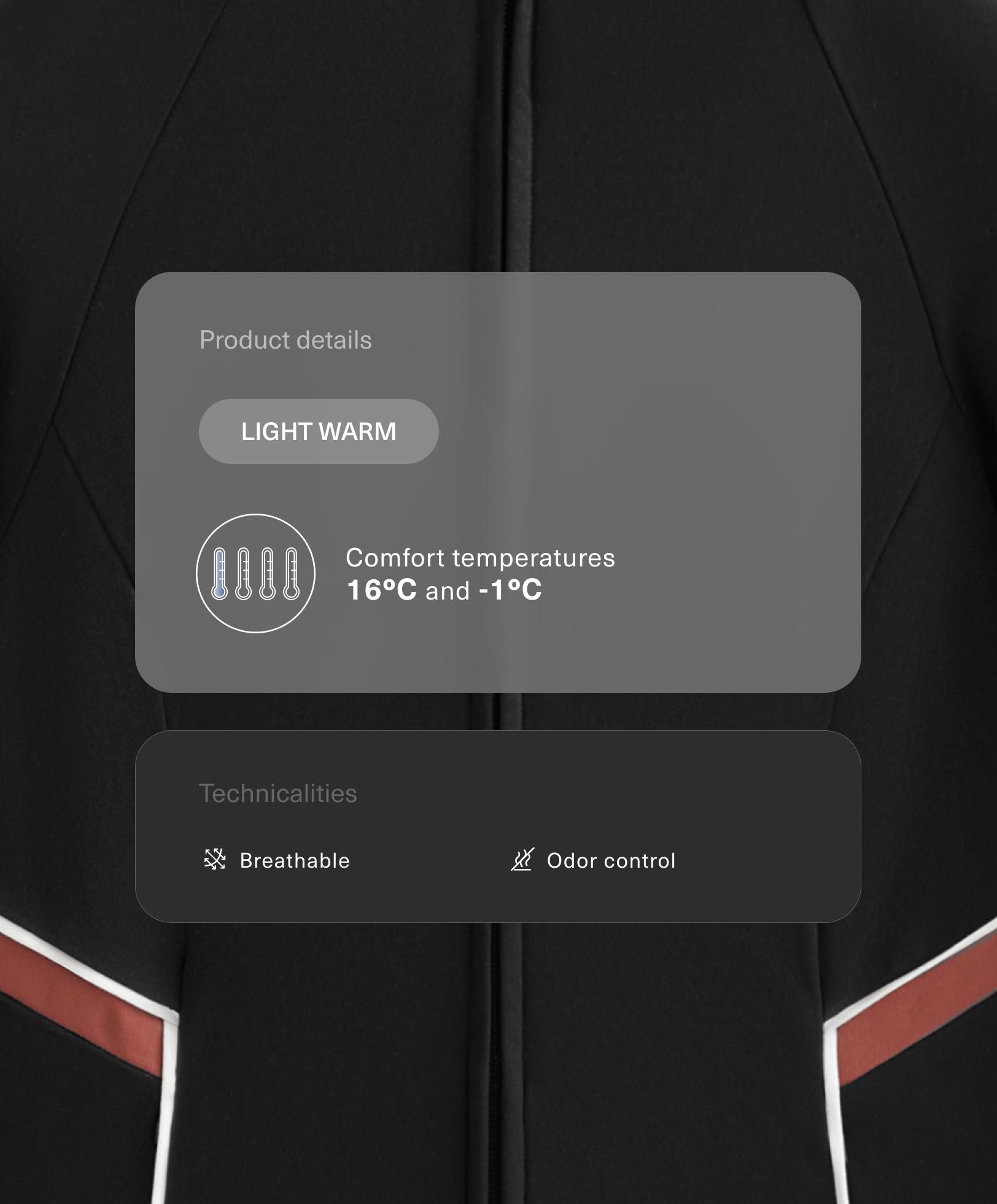 Chaqueta técnica light warm piping - Rebajas