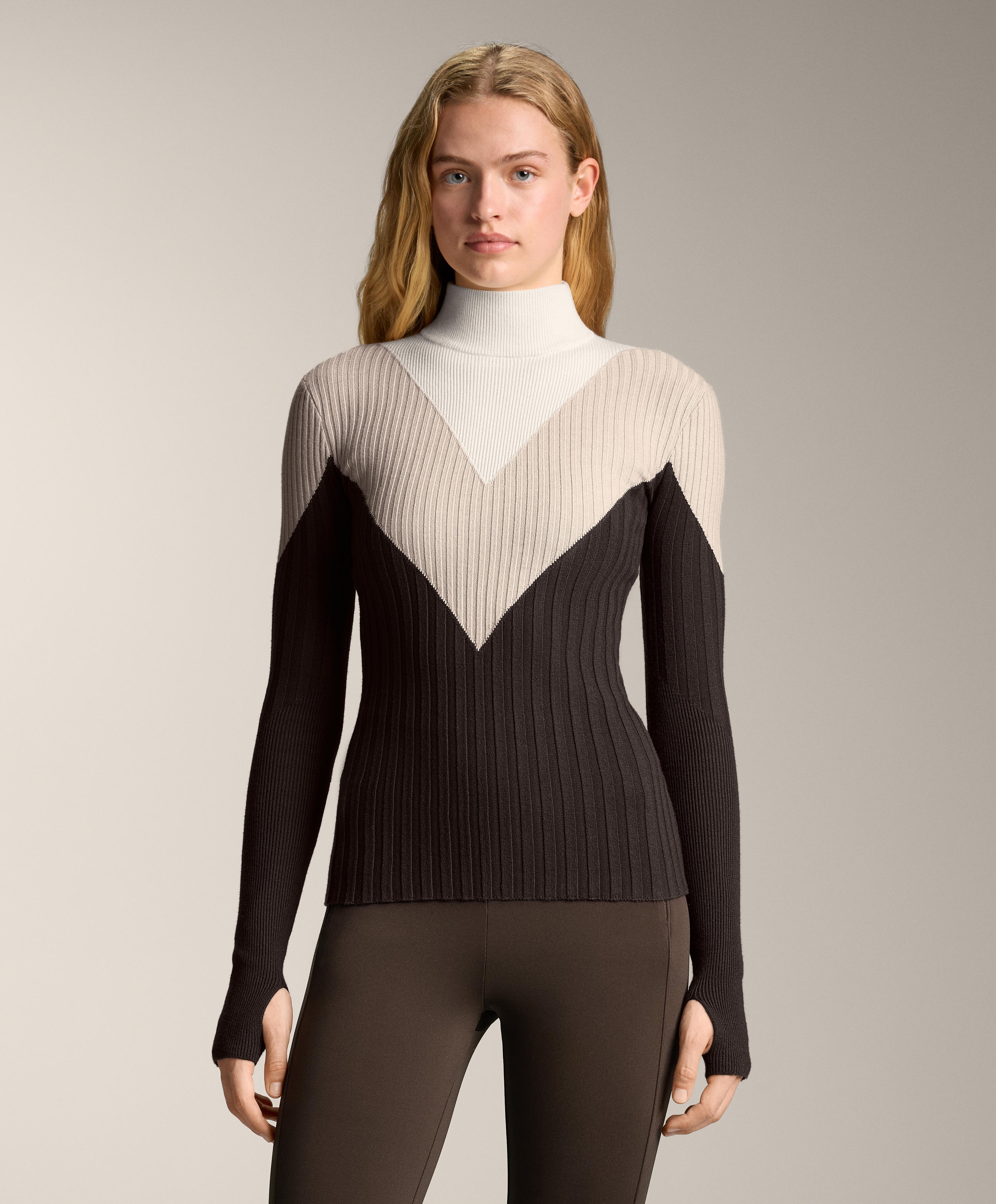 Camiseta térmica base layer punto rib pico contraste