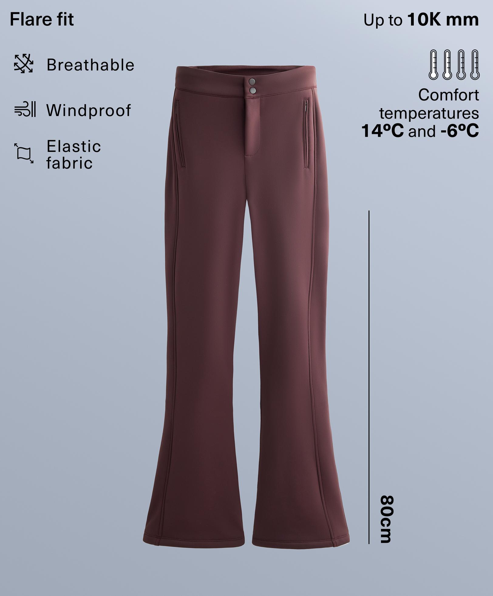 Waterbestendige elastische flare SKI-broek Waterbestendige elastische flare SKI-broek