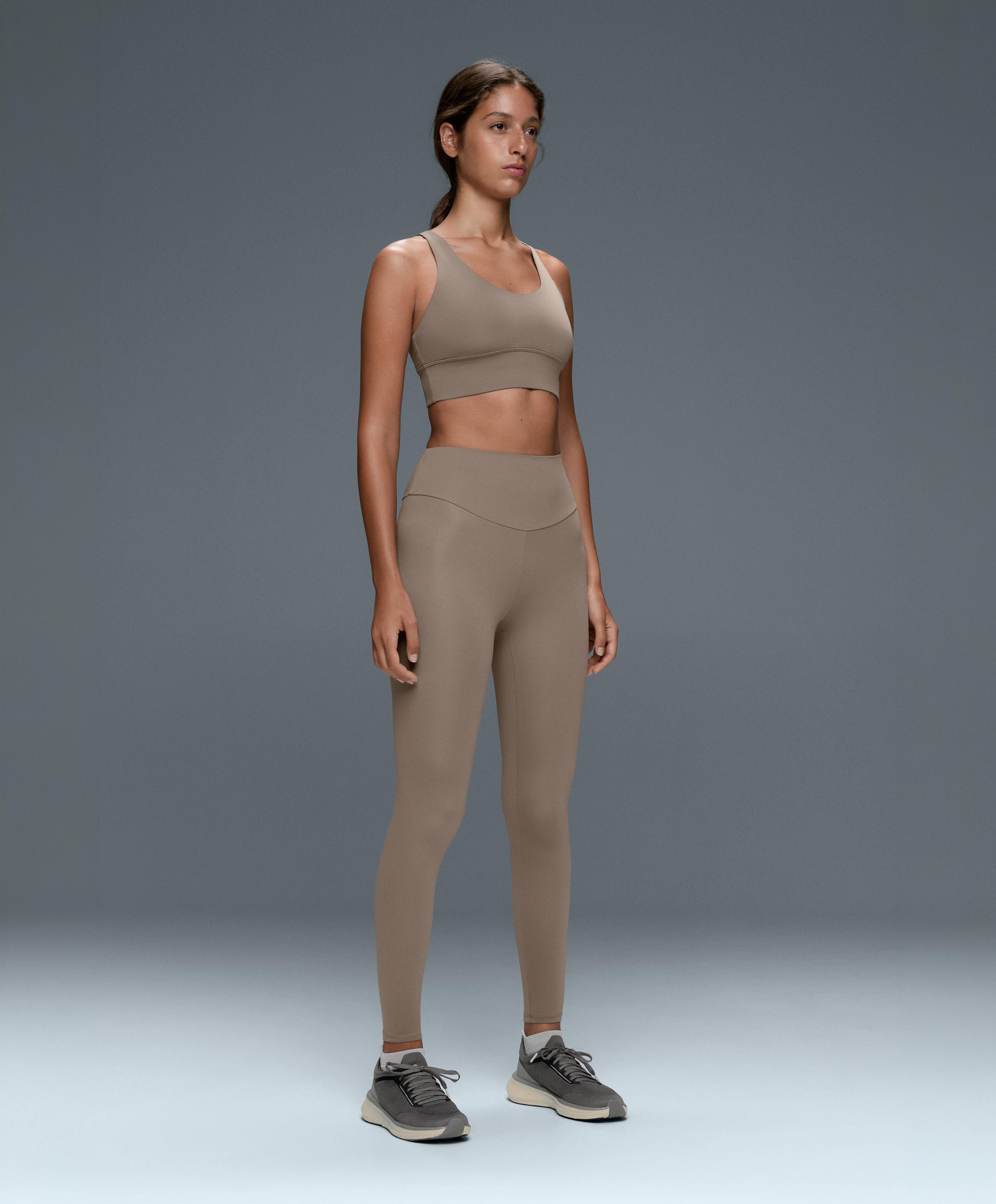 Comfortlux high-waisted ankle-length leggings — DARK MINK