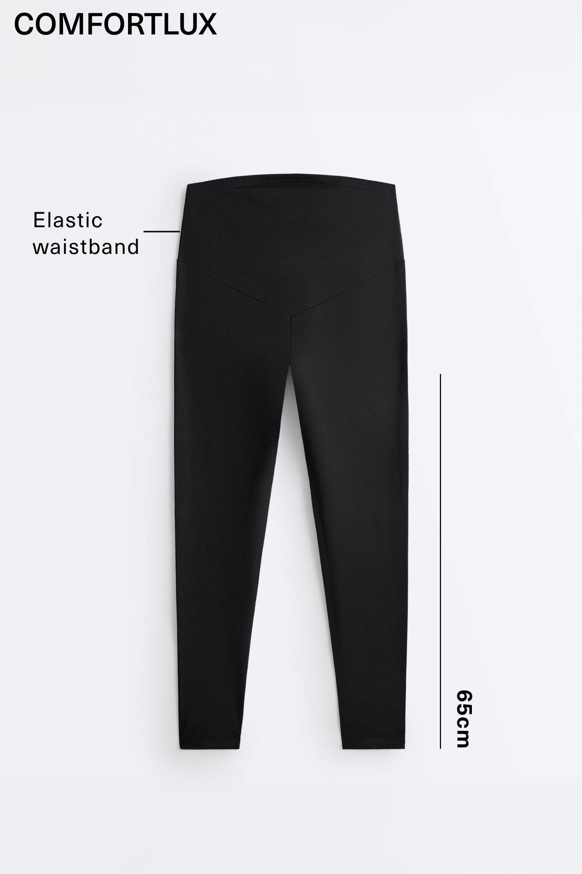Comfortlux maternity leggings — BLACK