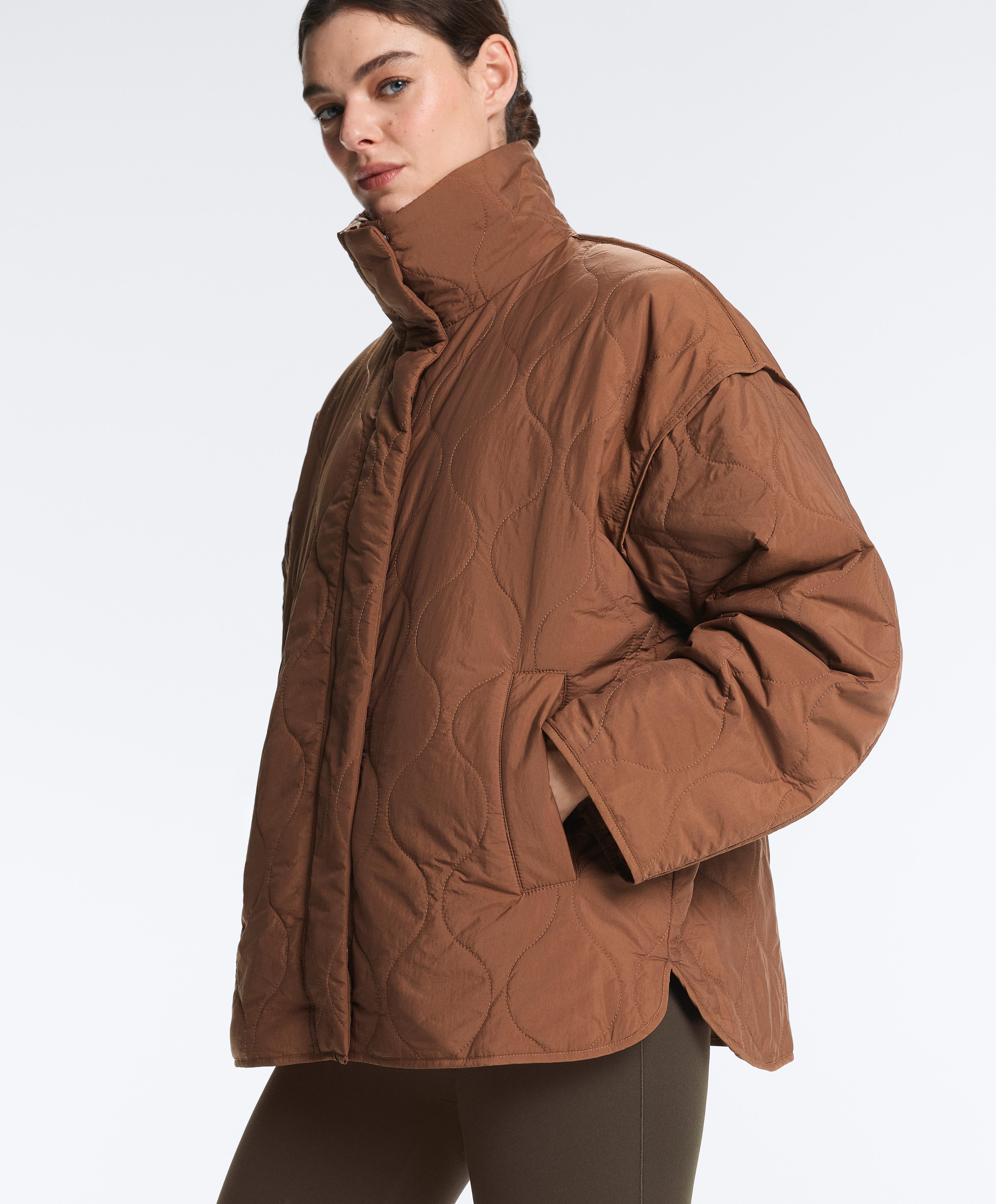 Water-repellent FELLEX® AEROGEL padded jacket — DARK BRICK