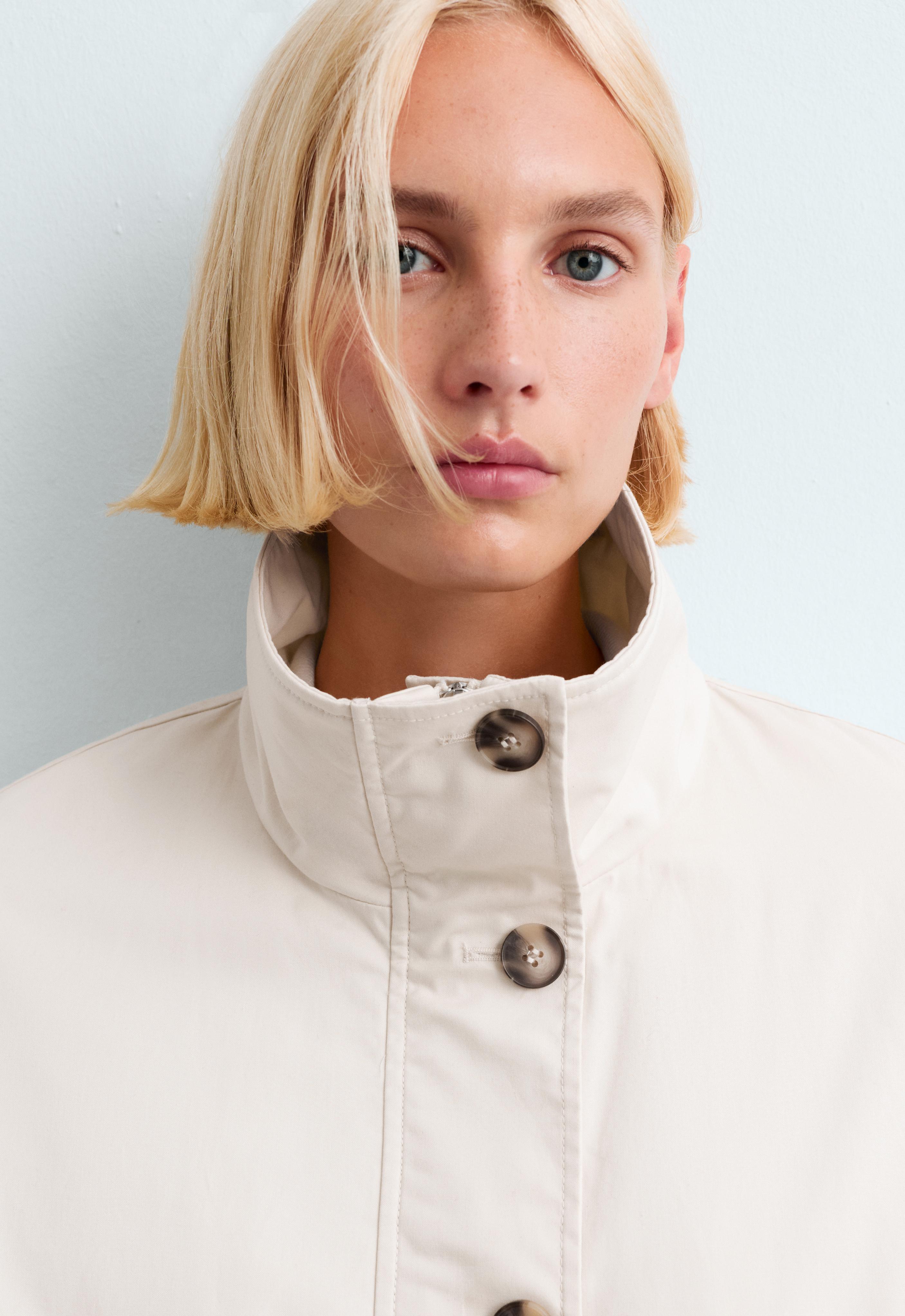 FELLEX® AEROGEL padded canvas jacket — ECRU