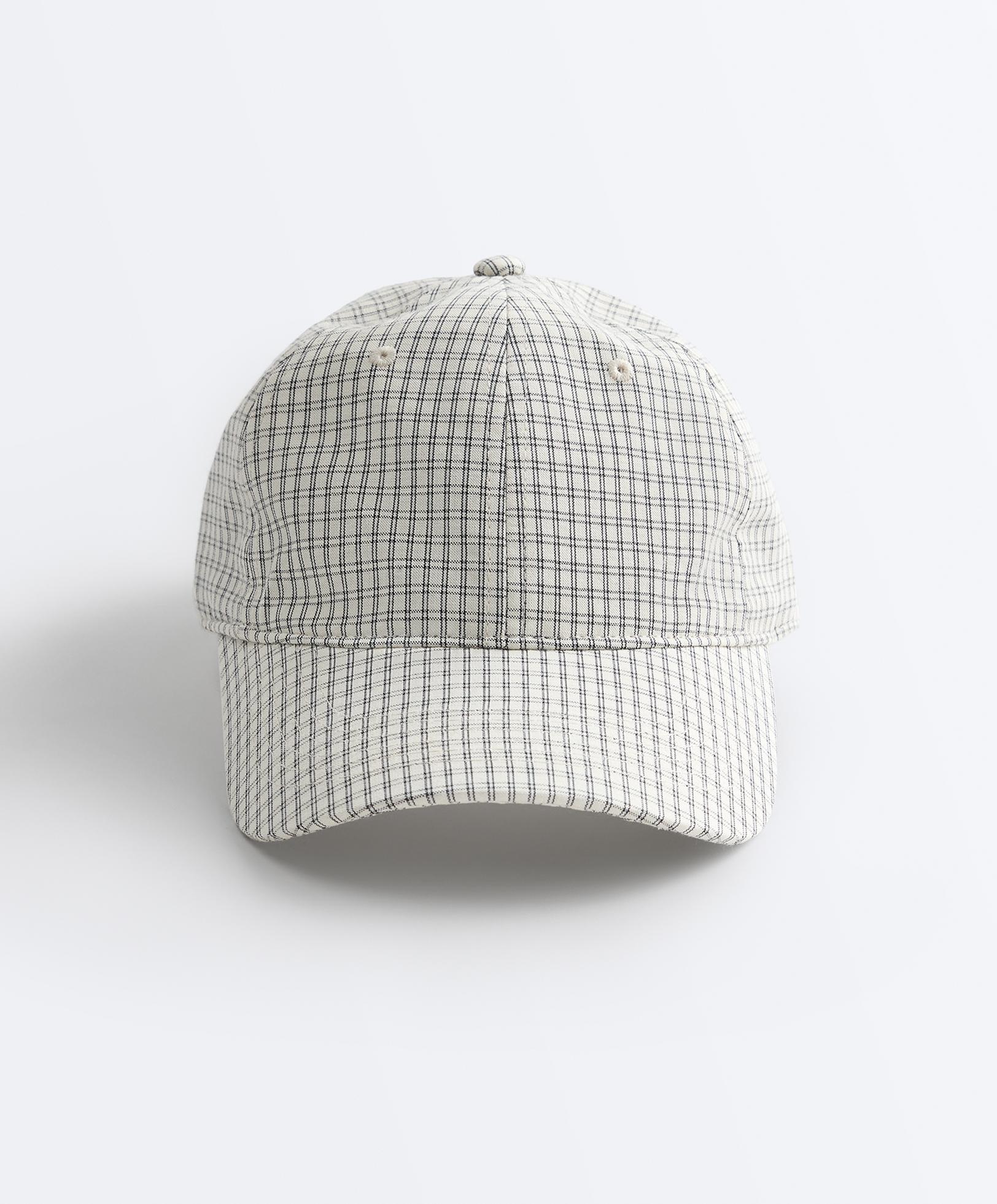 Check print cap — ECRU