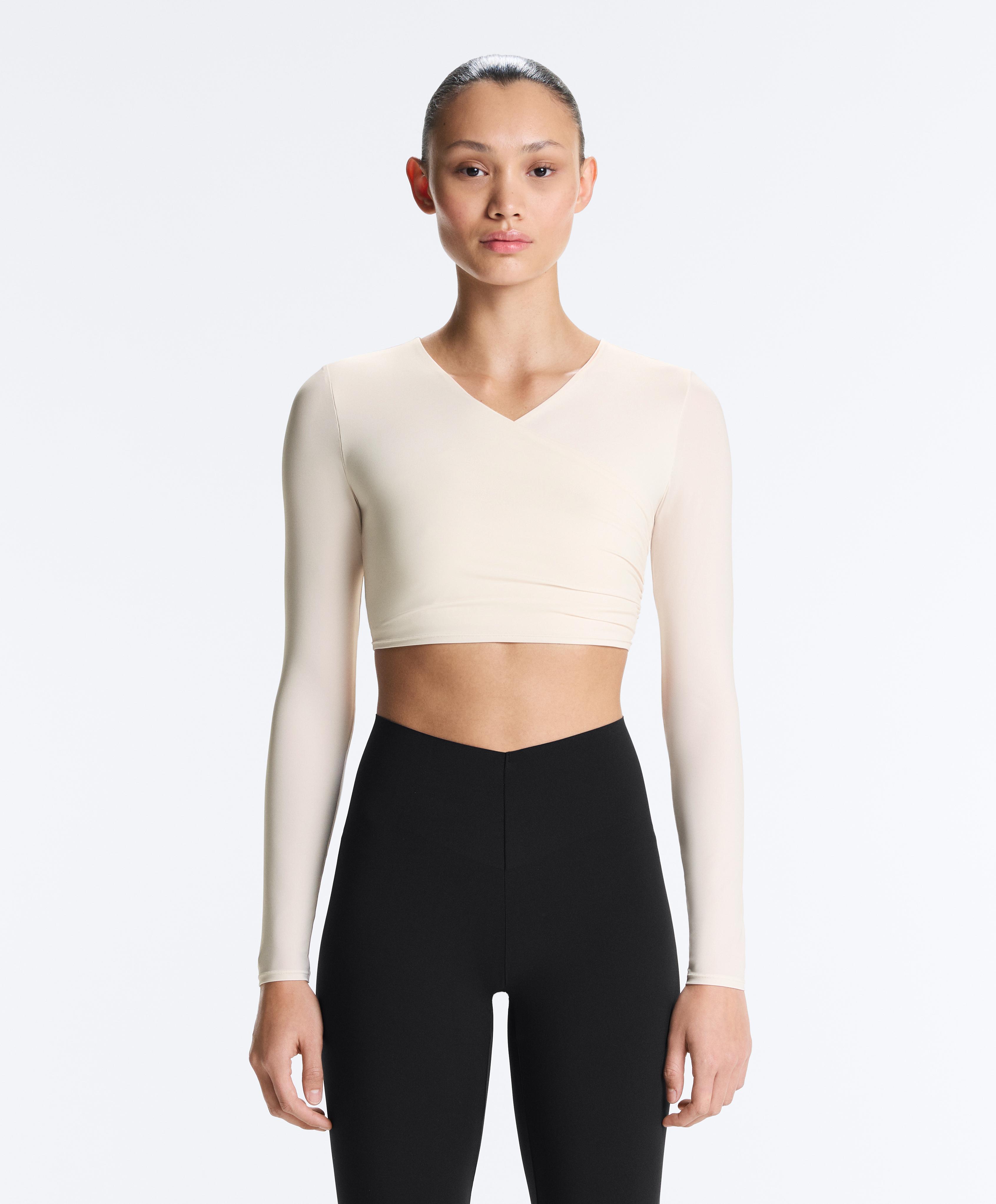 Light Touch long-sleeved T-shirt — PALE ECRU