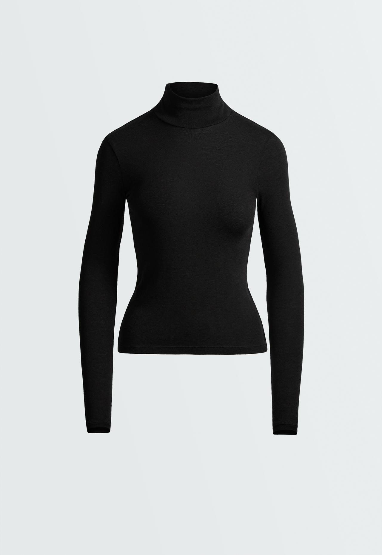 T-shirt base layer rib — BLACK