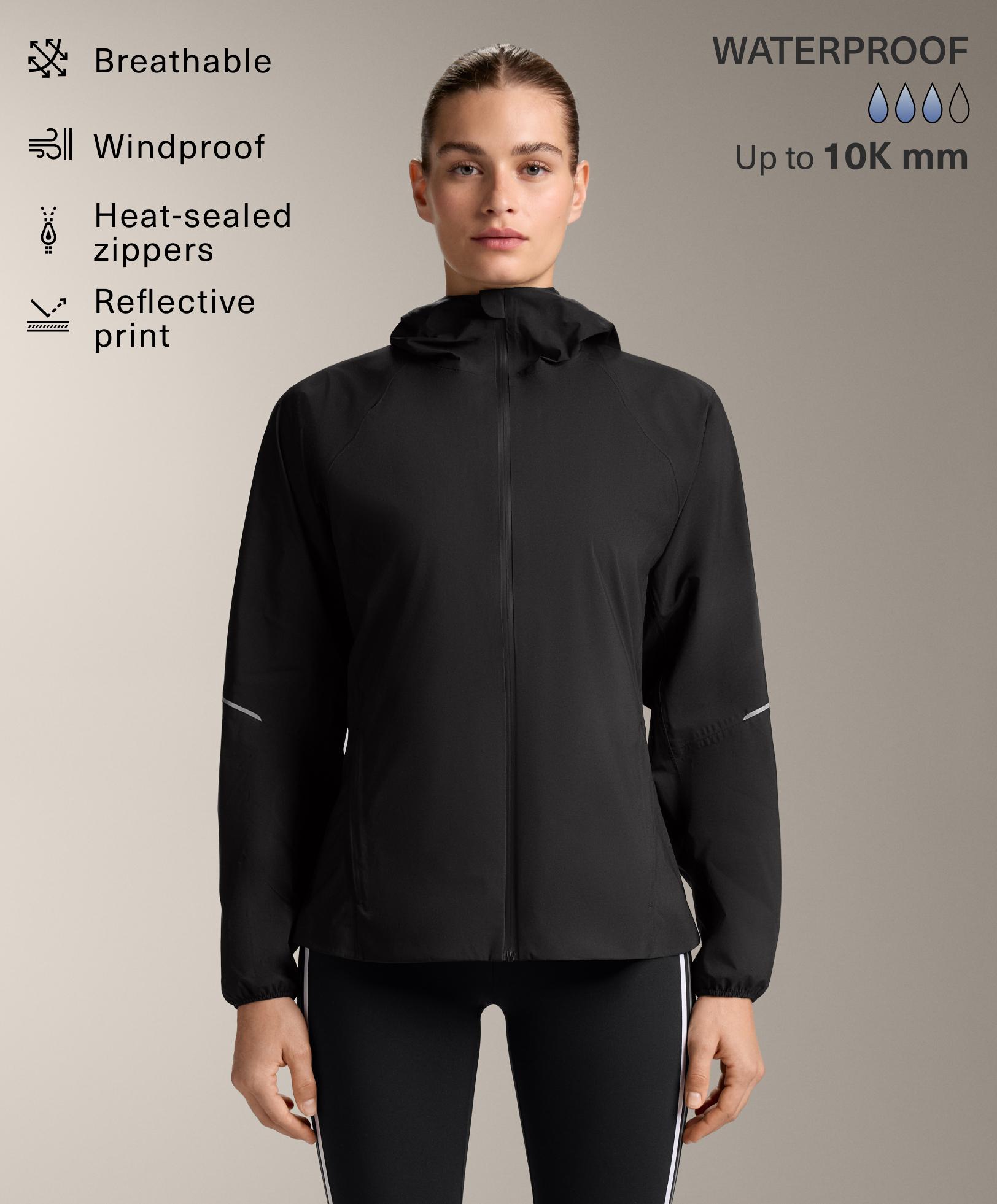 Kort, vandtæt jakke 10k