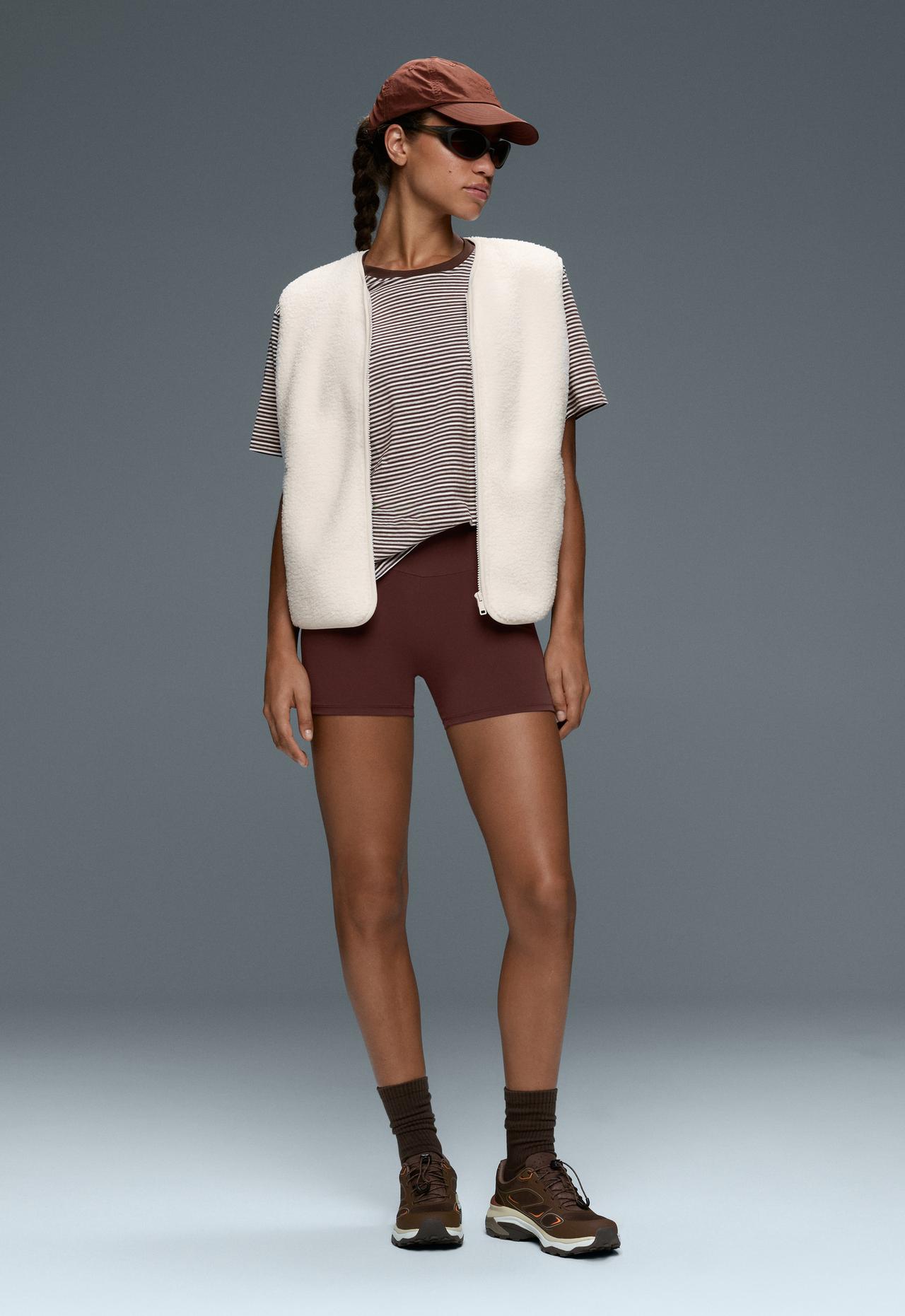Hot pants high rise Comfortlux 10 cm — CHOCOLATE