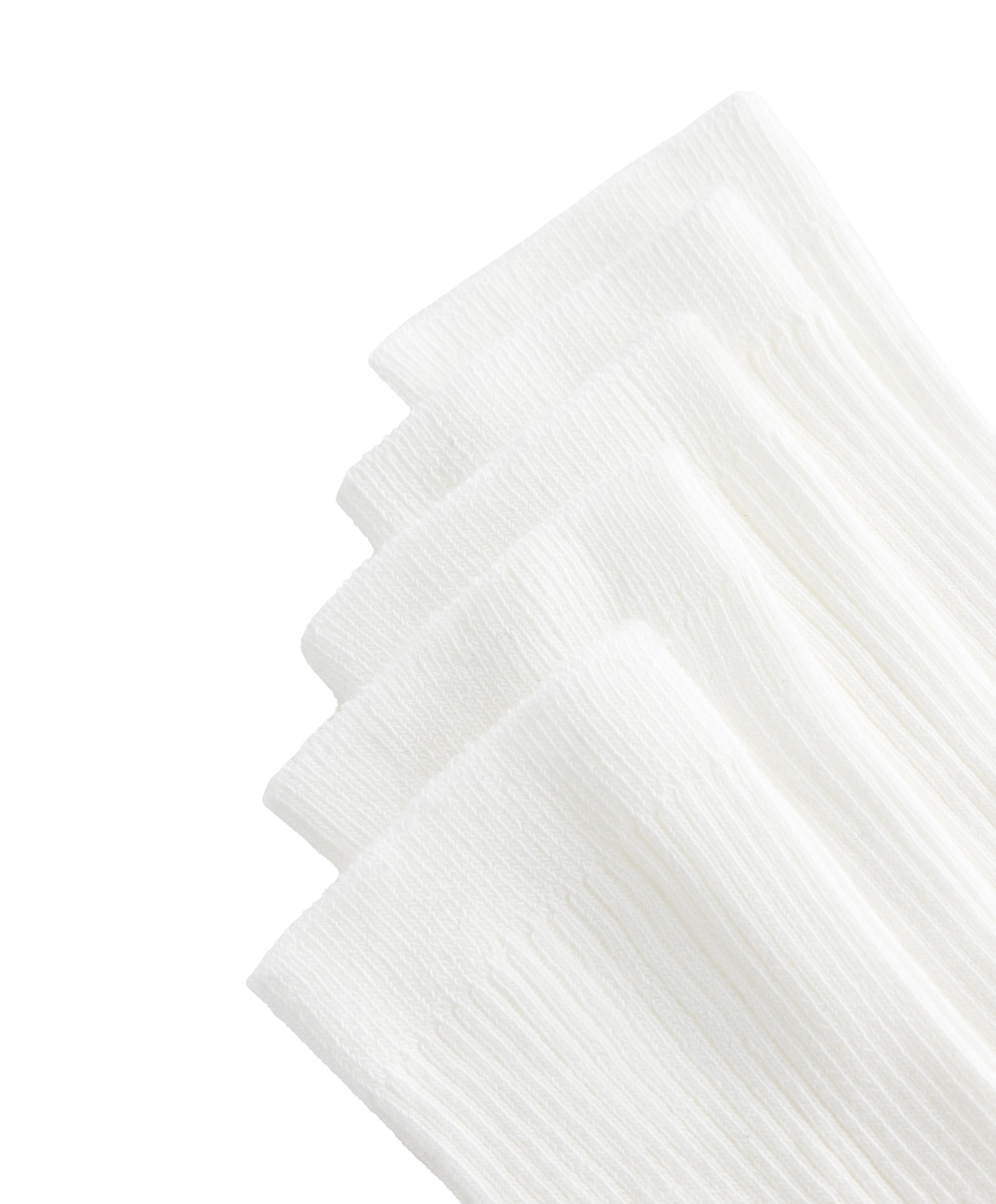5 pairs of cotton blend classic socks — PALE ECRU