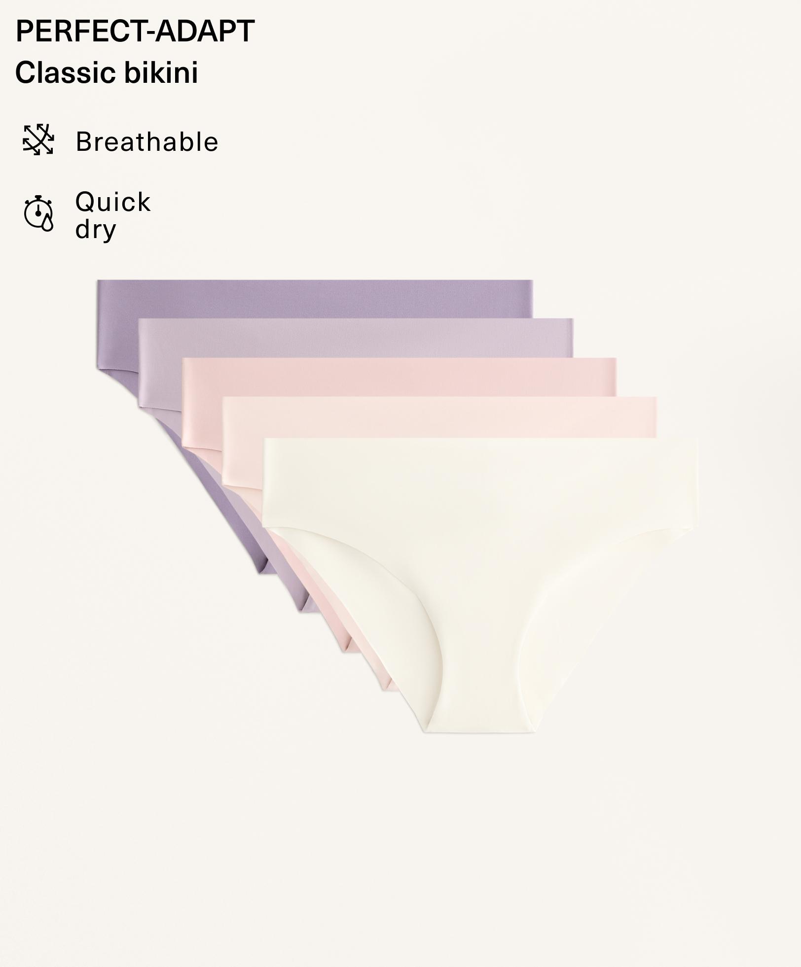 5 classic invisible polyamide blend briefs