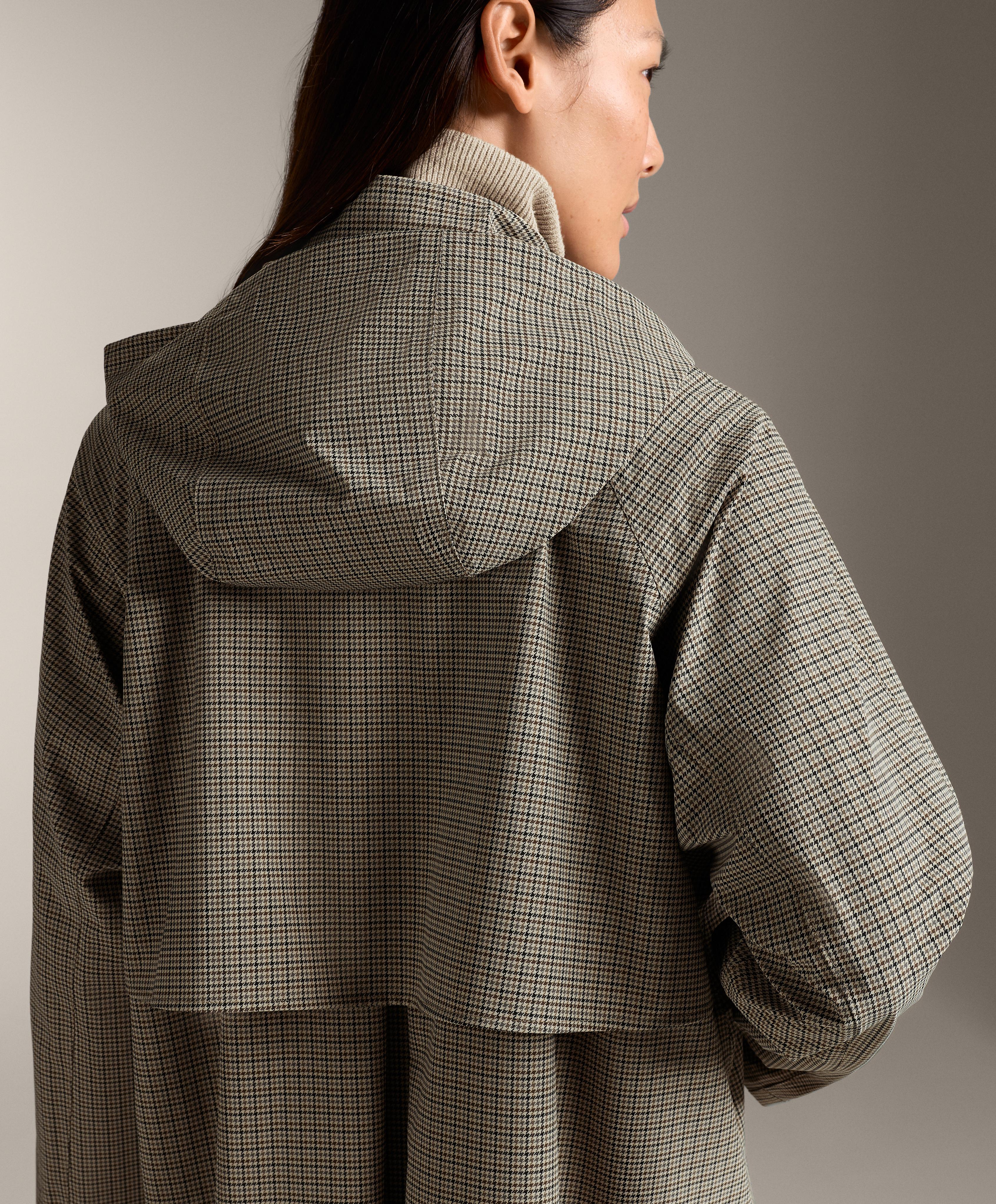 Houndstooth extra lightweight 10k waterproof jacket | OYSHO United