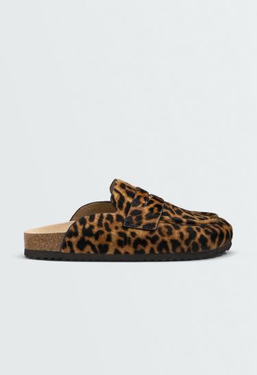 Animal-print suede clog — LEOPARD 1