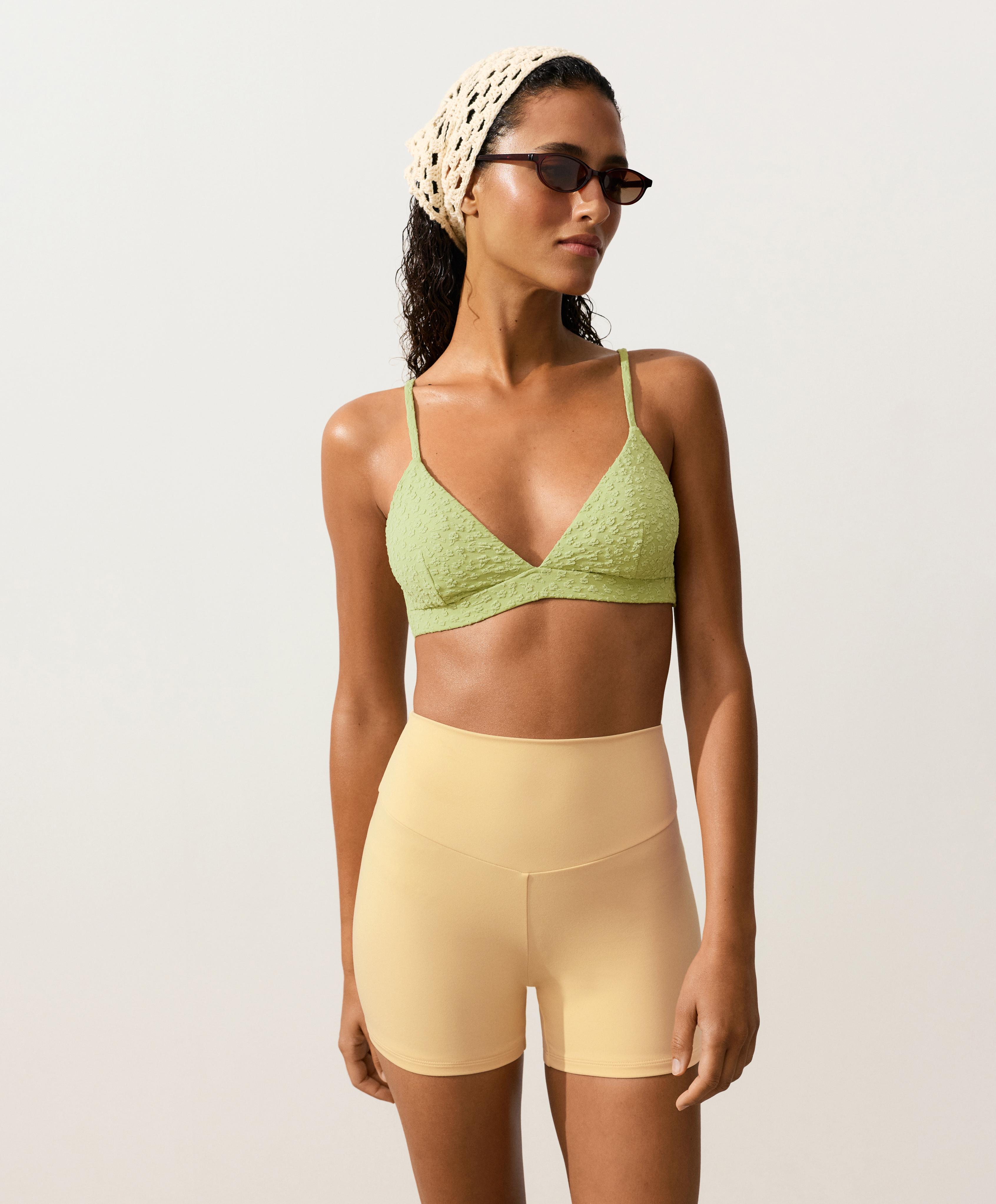 Trouglasti bikini top sa cvetnim žakardom Trouglasti bikini top sa cvetnim žakardom