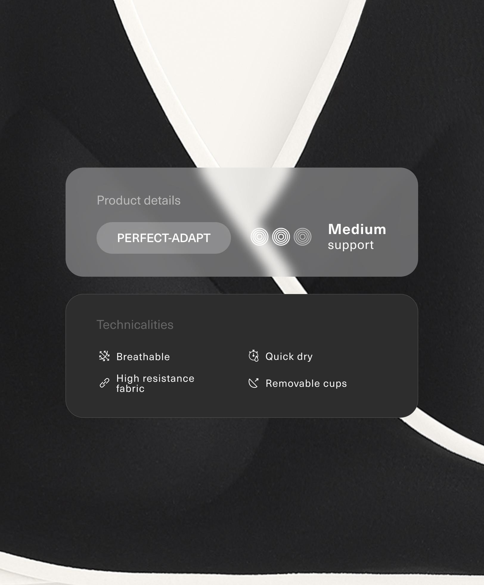 Спортивный бюстгальтер Perfect-Adapt со средней степенью поддержки - Распродажа Спортивный бюстгальтер Perfect-Adapt со средней степенью поддержки - Распродажа