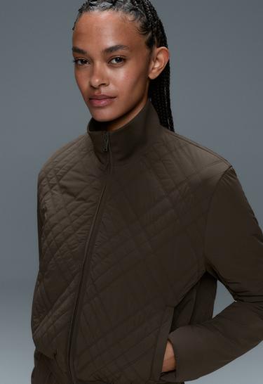 FELLEX® Volcanic technical padded Bomber jacket — BROWN 4