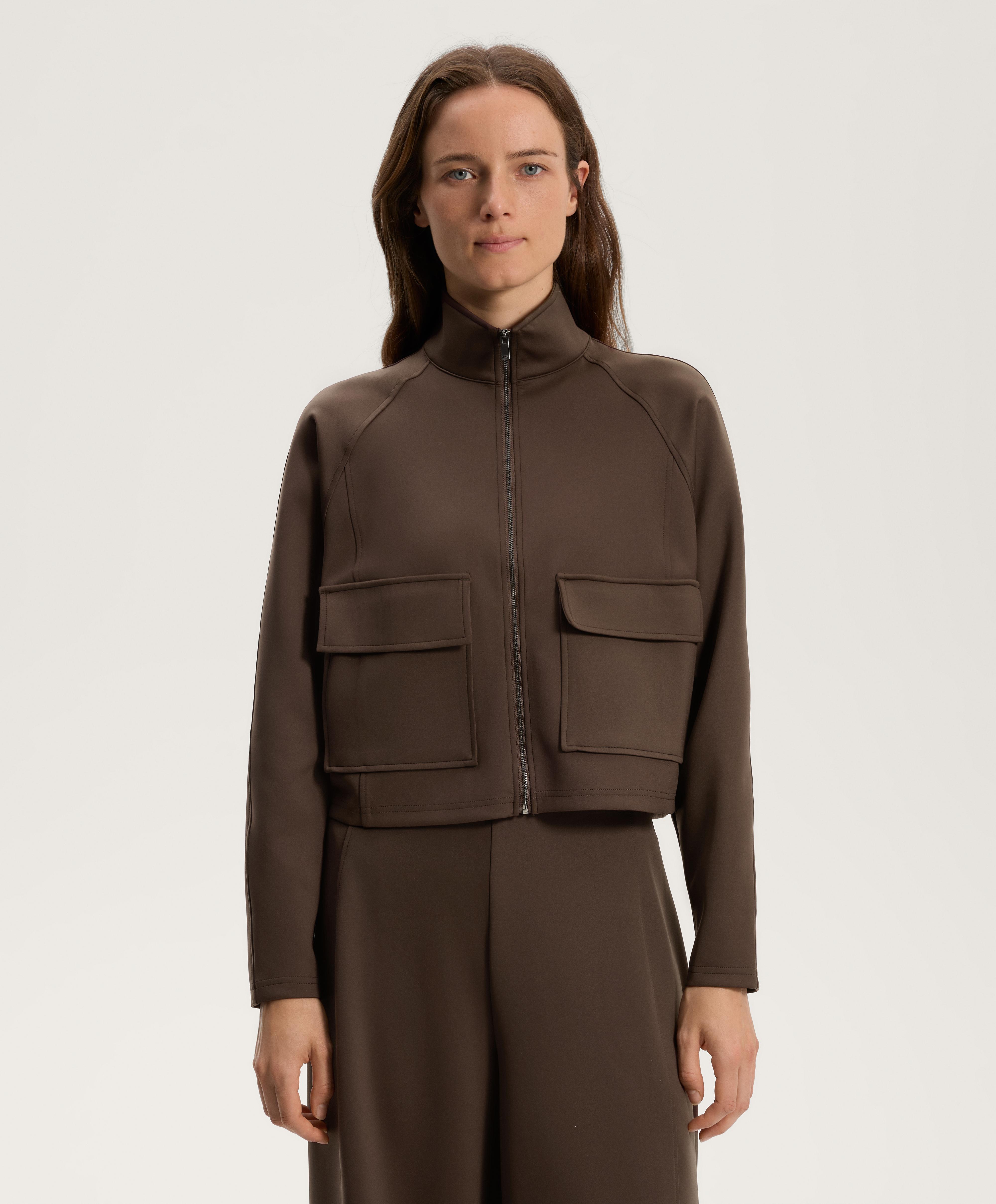 Jack met neopreen-effect en zakken Jack met neopreen-effect en zakken