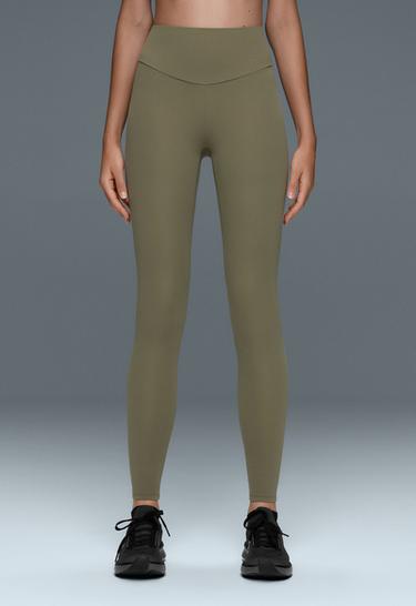 Ankle-length High rise Comfortlux leggings — DARK KHAKI 3