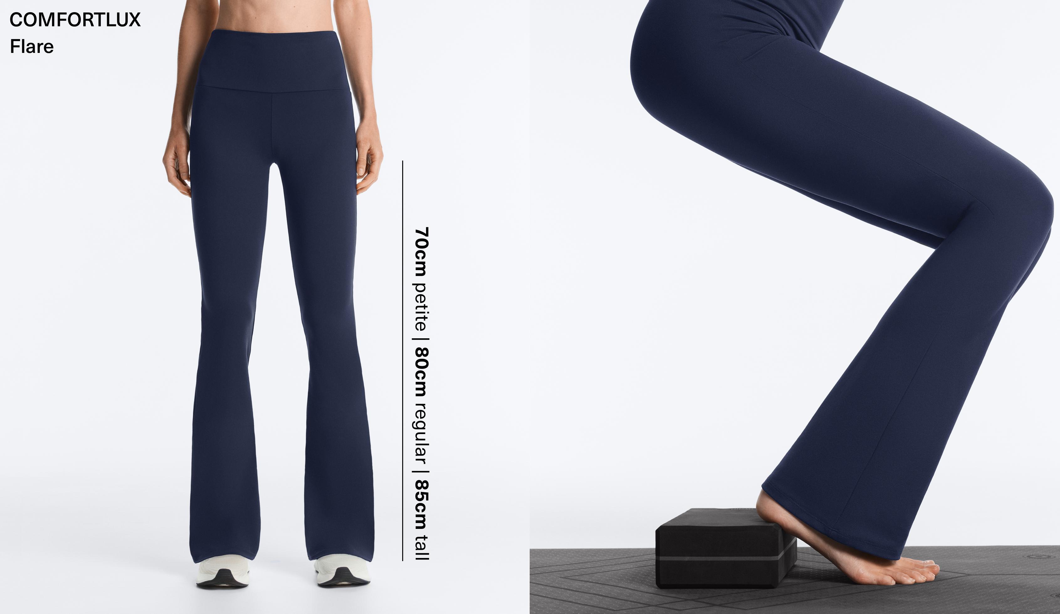 High-rise Comfortlux flare trousers