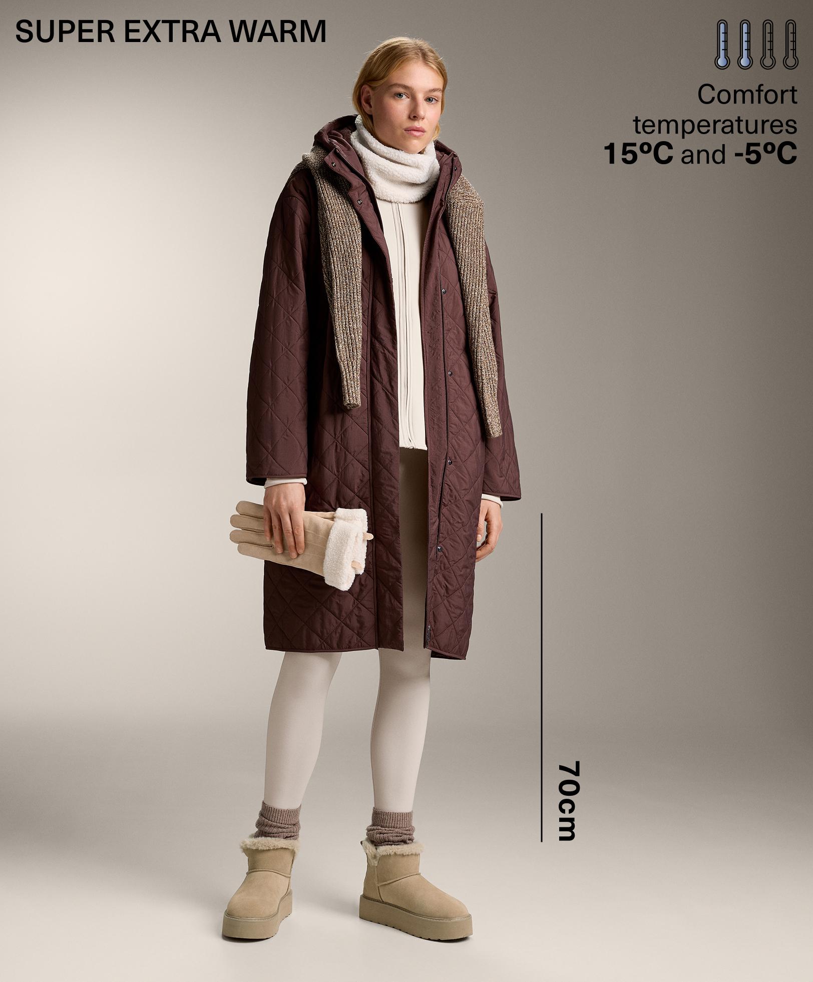 Super-extra-warm seamless 70cm high-rise ankle-length leggings Super-extra-warm seamless 70cm high-rise ankle-length leggings