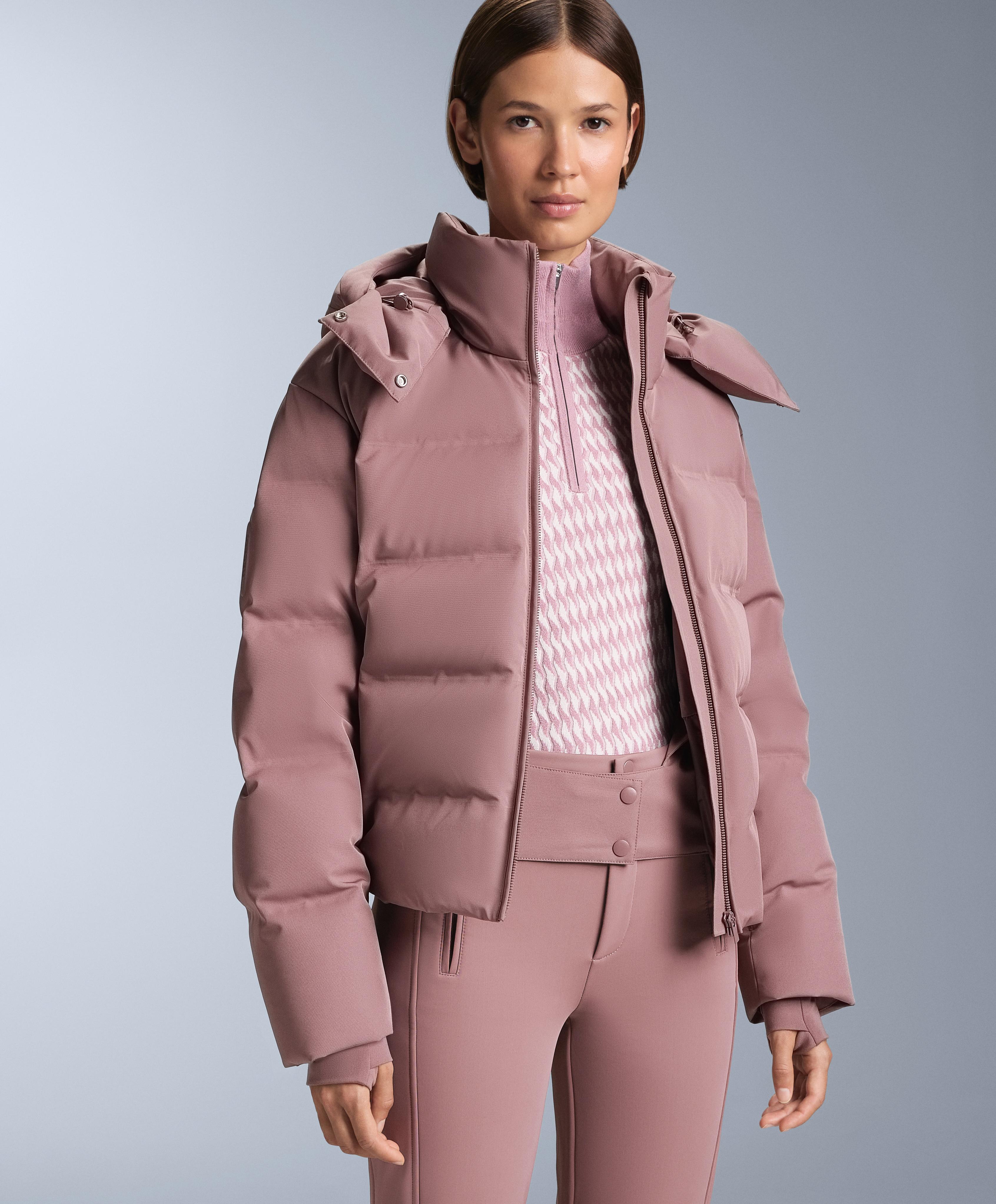 MINARDI PIUME SKI water-resistant 80% down and 20% feather jacket — PINK-MAUVE