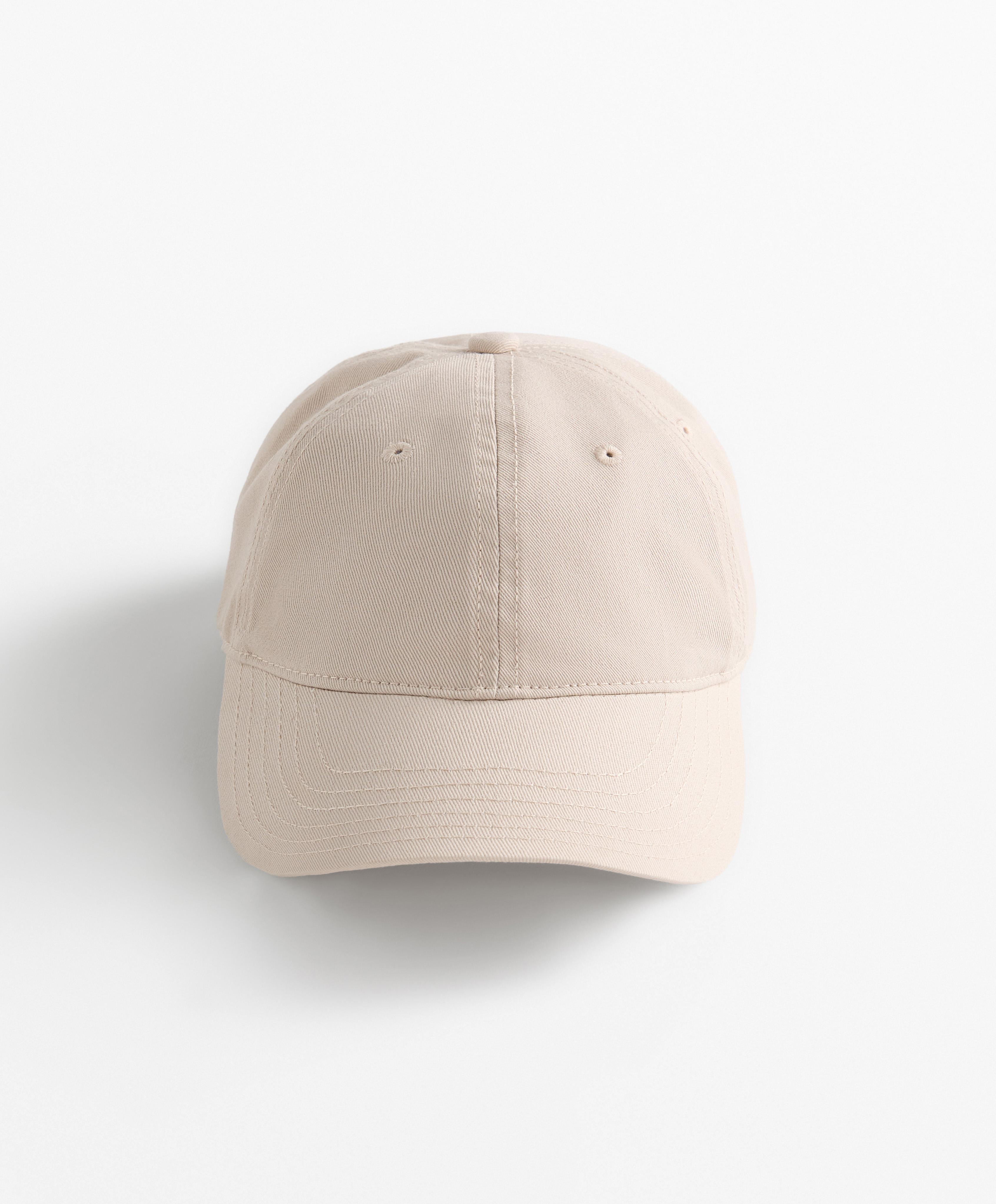 Washed-effect 100% cotton cap