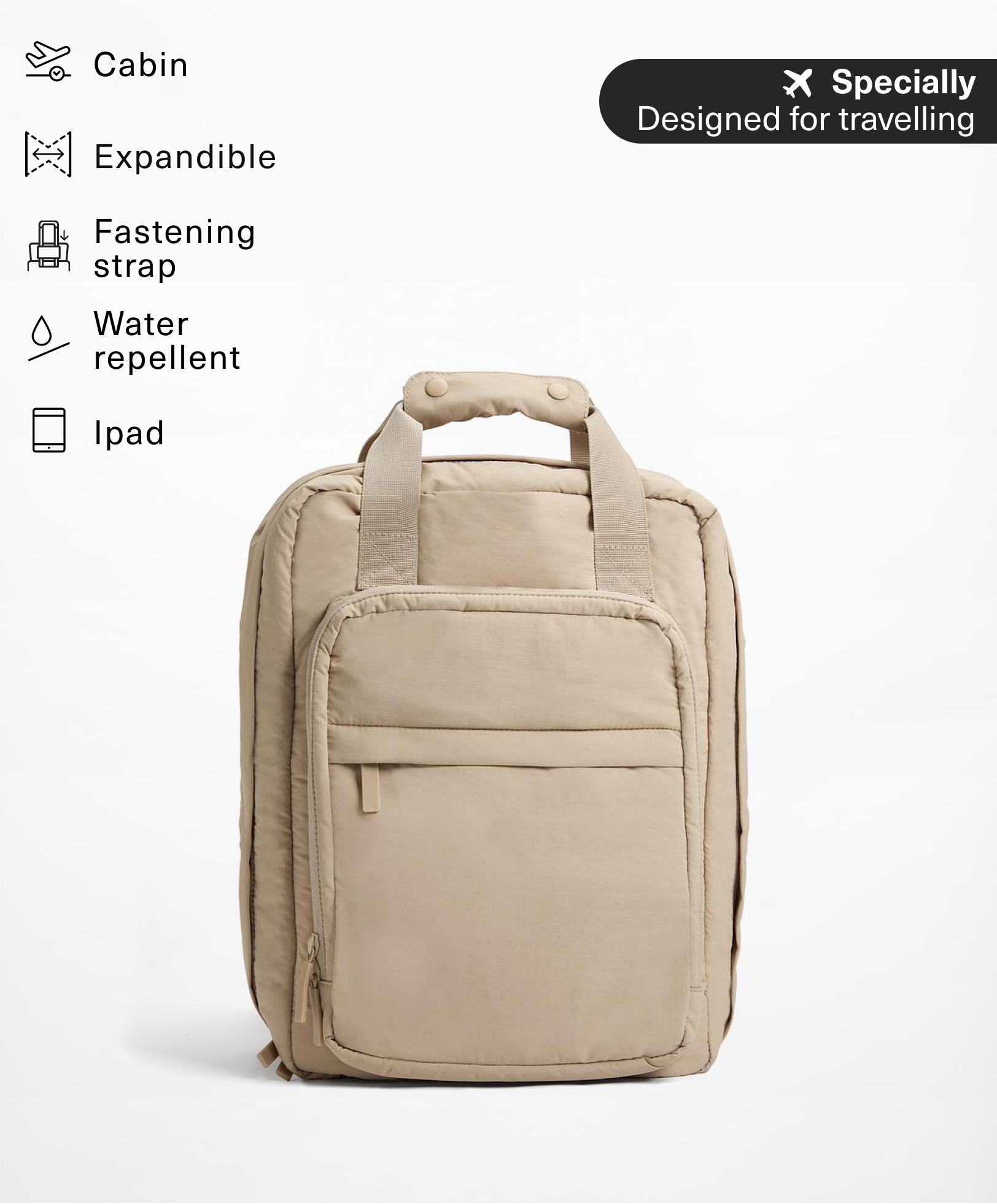 Water-repellent combination backpack