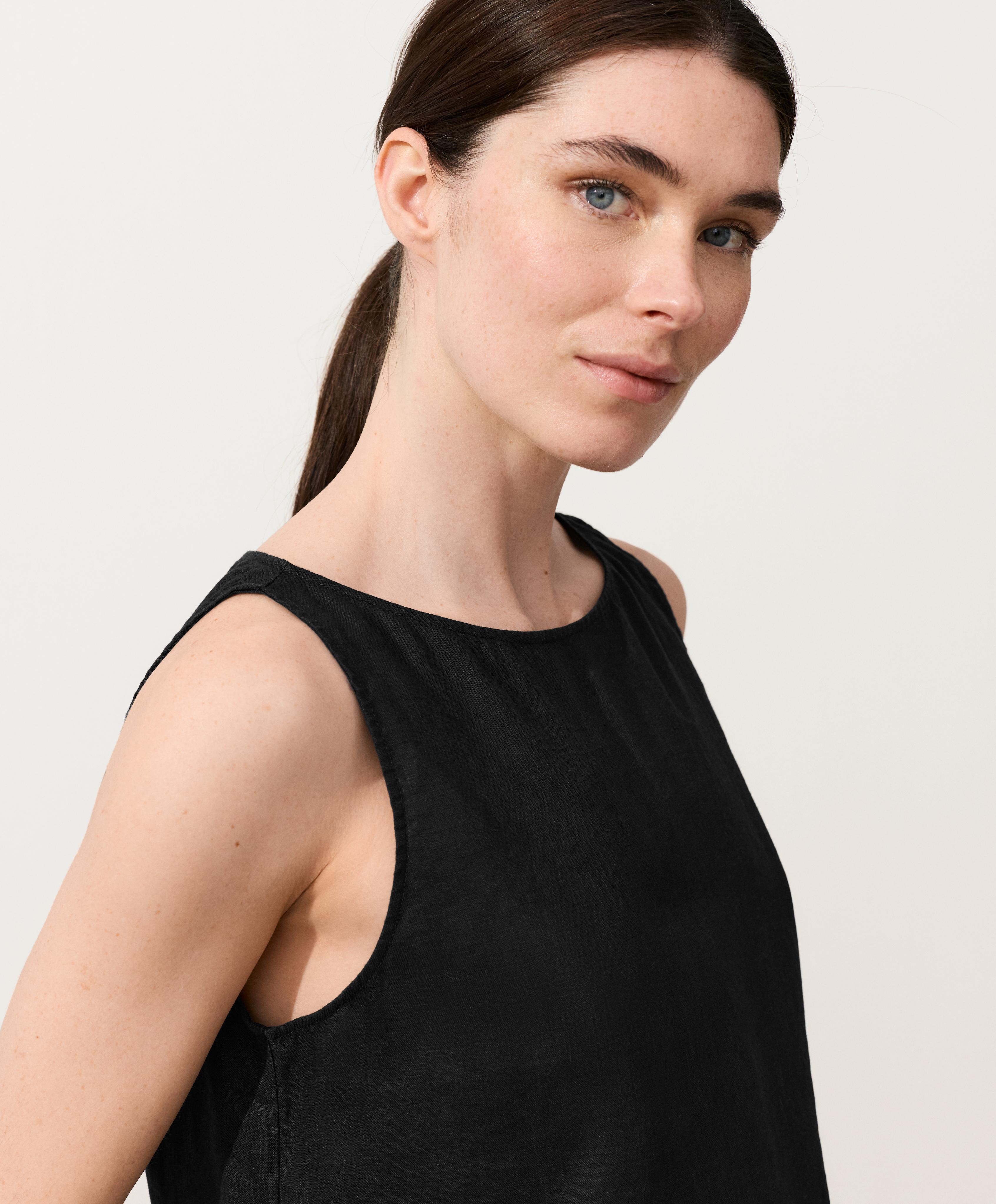 100% linen square Top