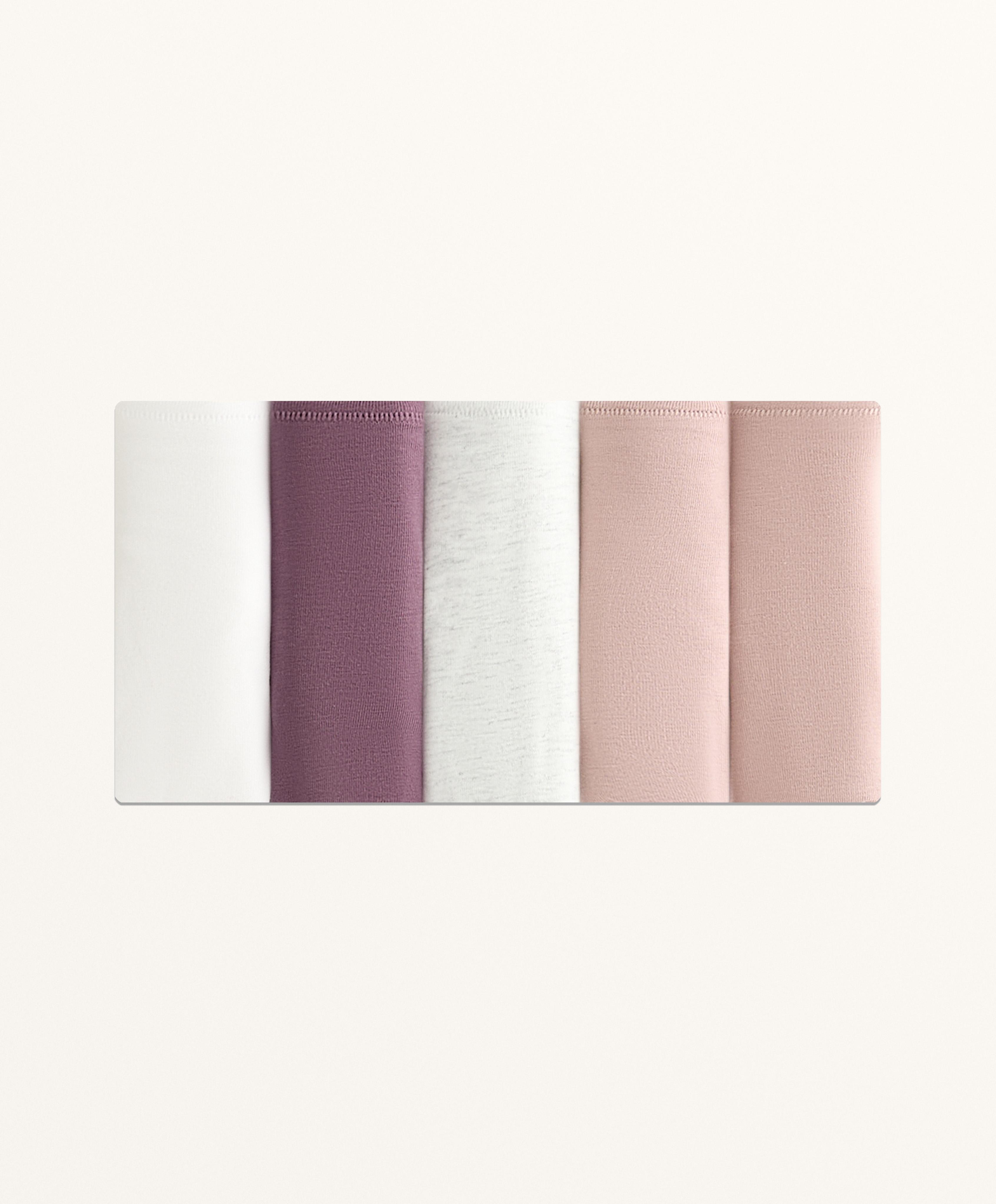 5 cotton blend Brazilian briefs 5 cotton blend Brazilian briefs