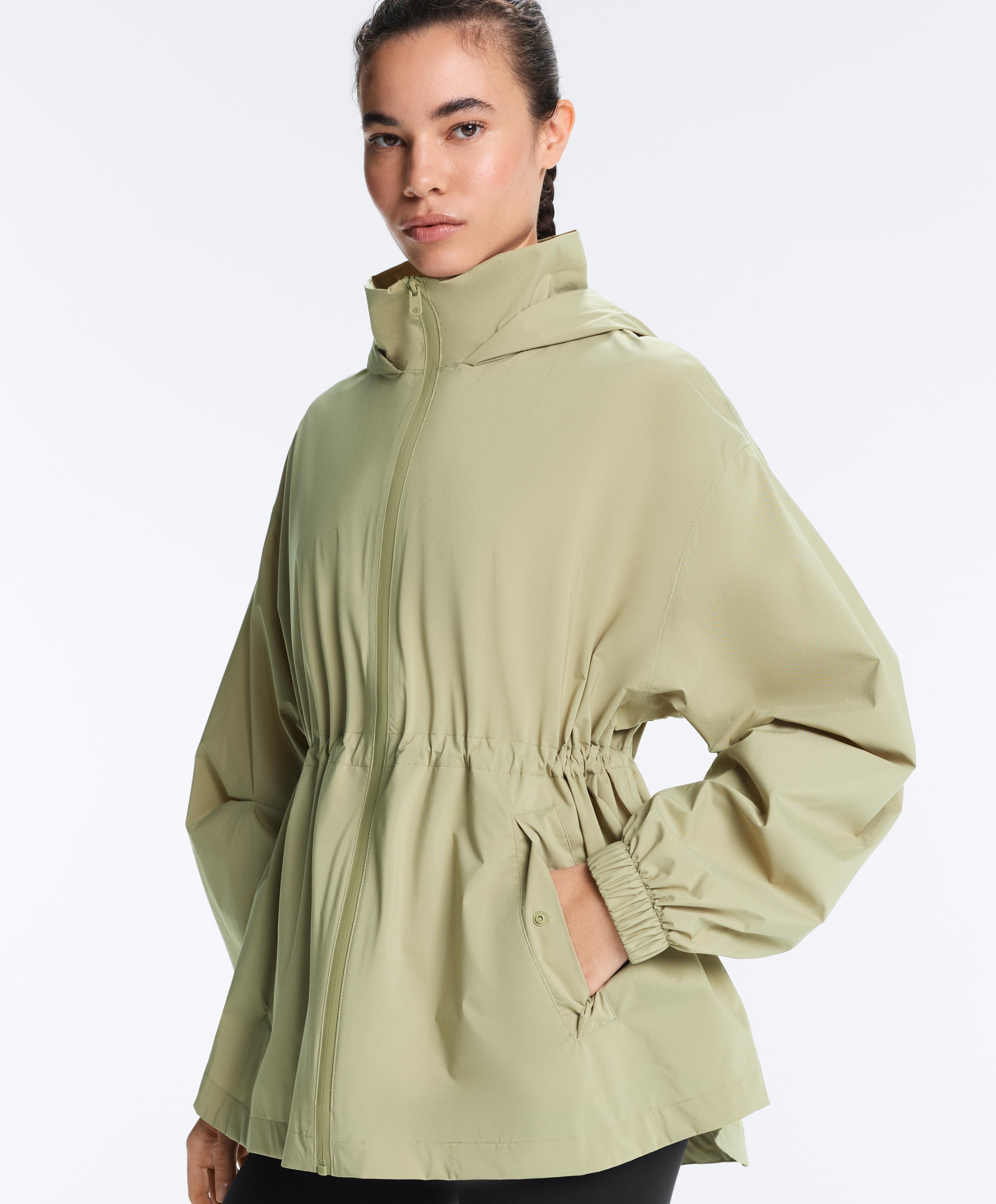 Super extra lightweight 10k packable waterproof jacket — WASHED APPLE GREEN