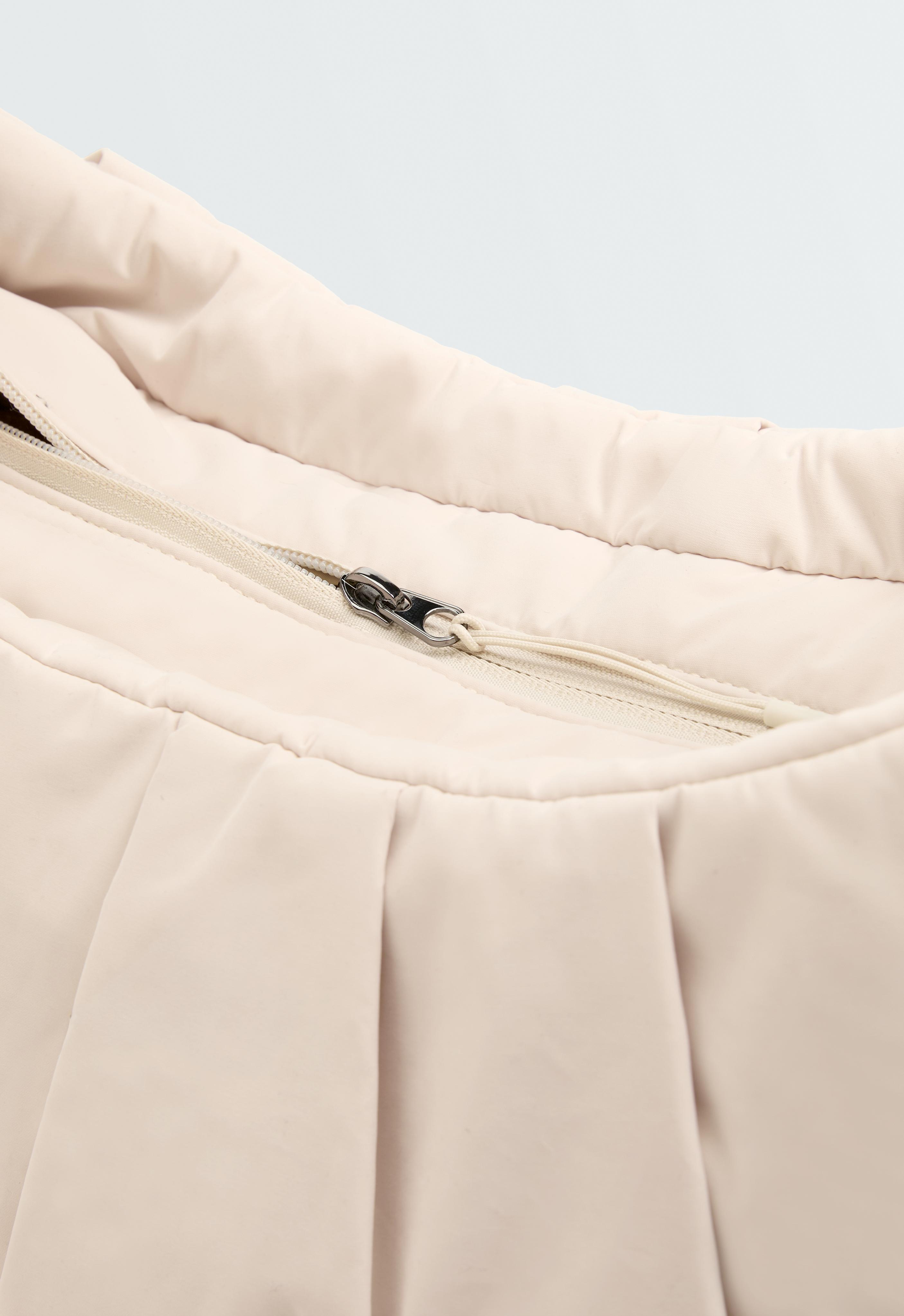 Shopper bag with side pockets — ECRU