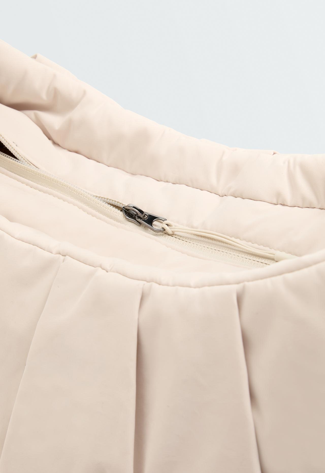 Shopper bag with side pockets — ECRU
