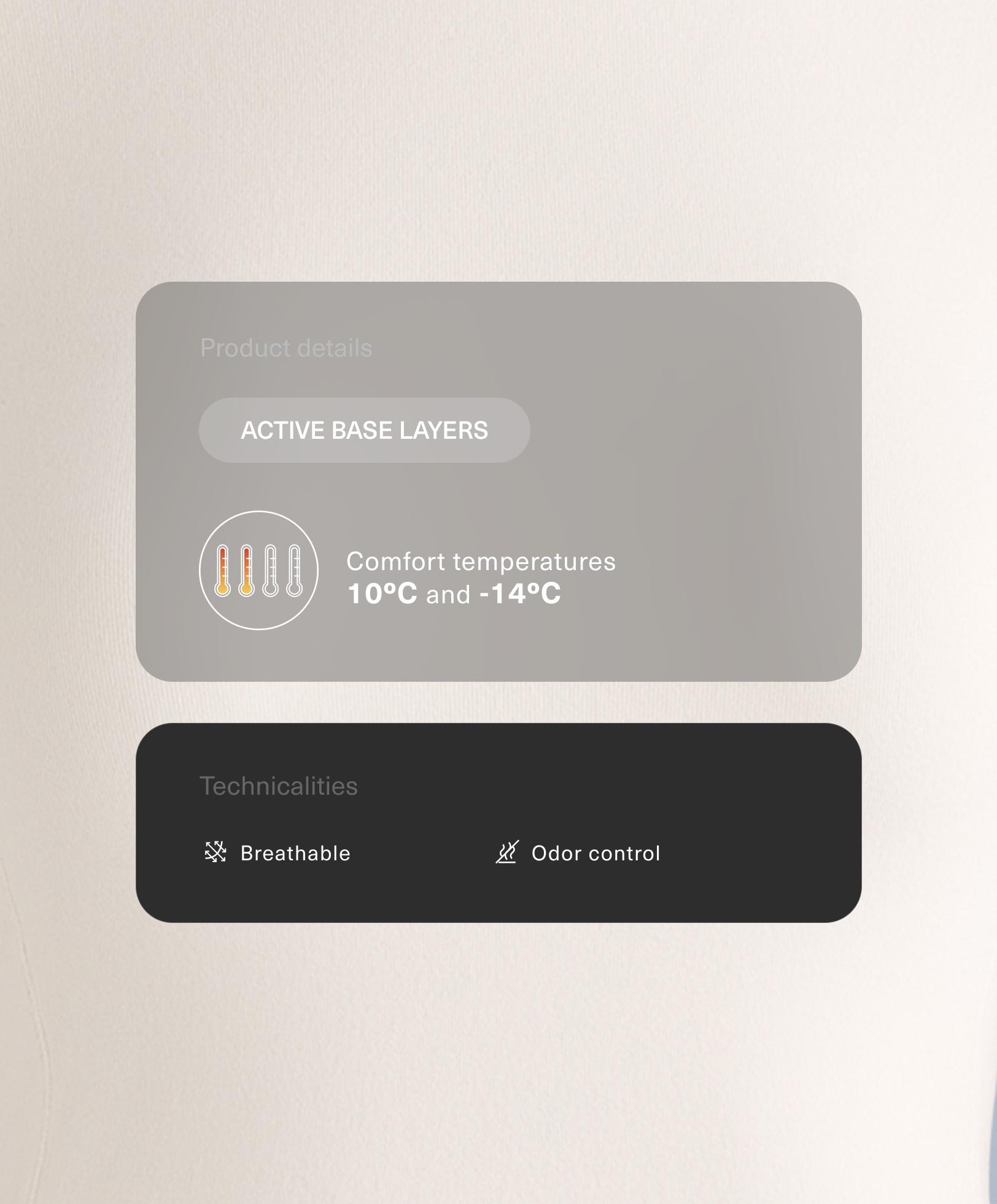 Thermisch fleece basislaagshirt met hoge kraag Thermisch fleece basislaagshirt met hoge kraag