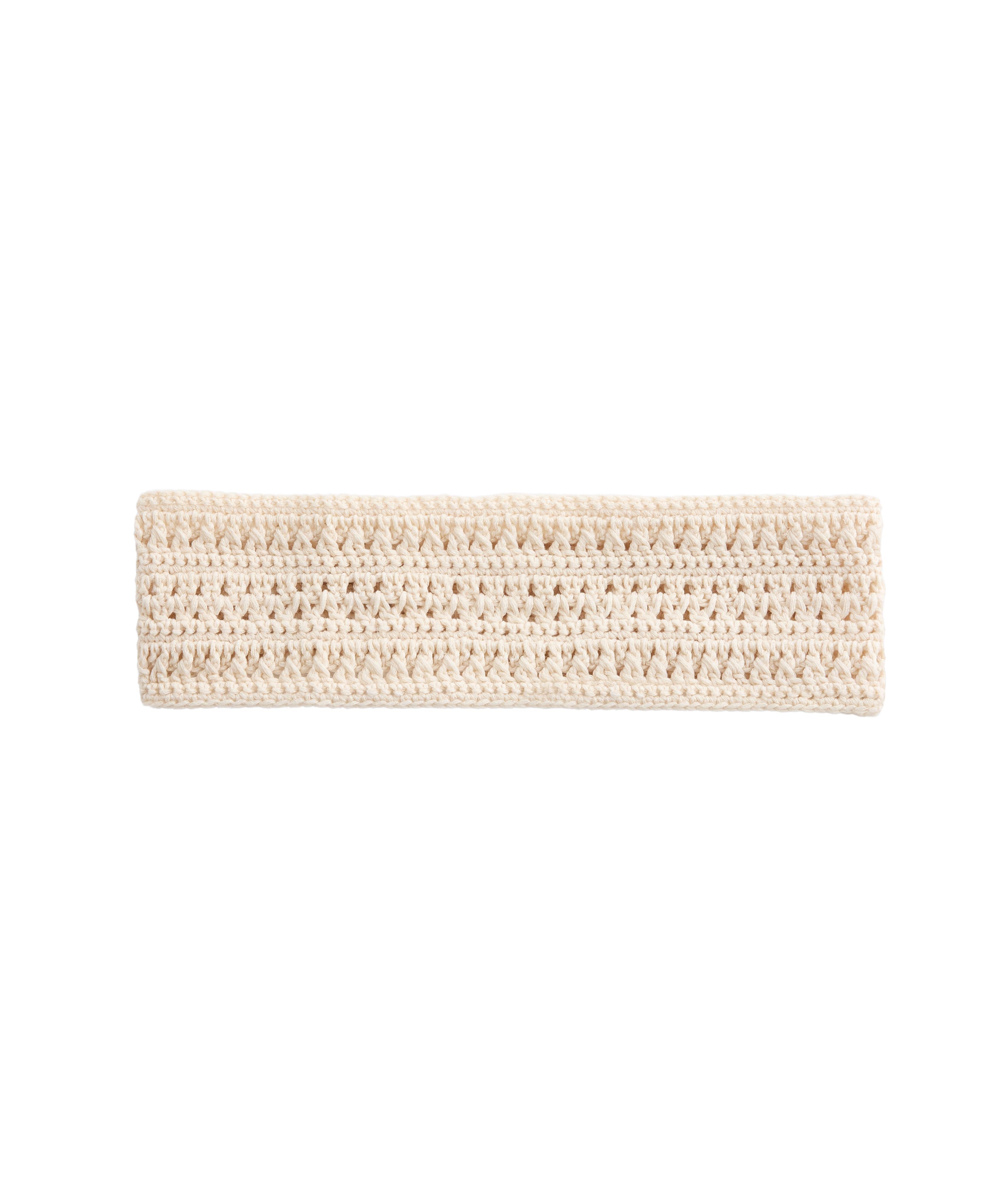 Crochet headband — ECRU