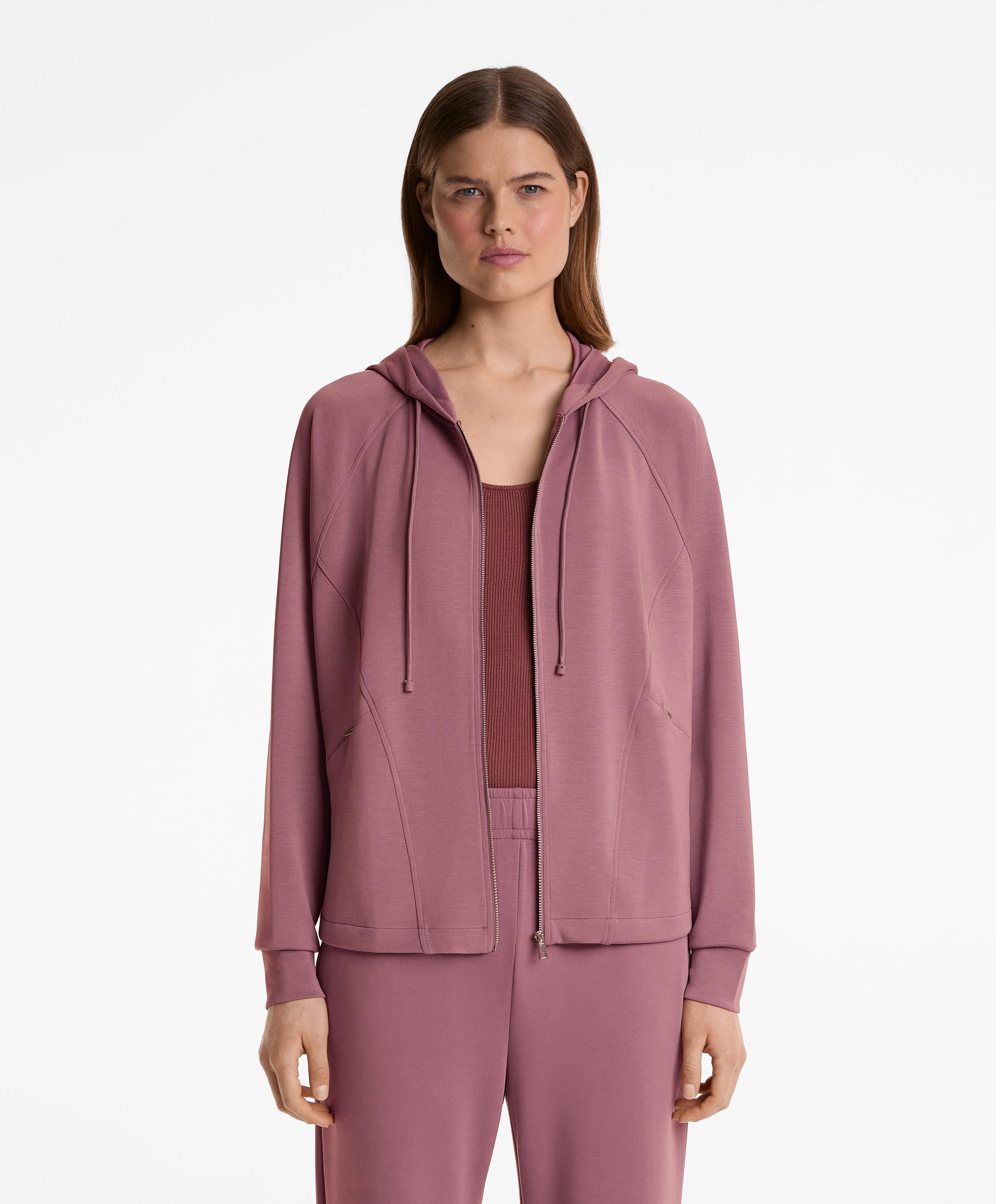 Veste boxy à capuche avec modal au toucher doux Veste boxy à capuche avec modal au toucher doux