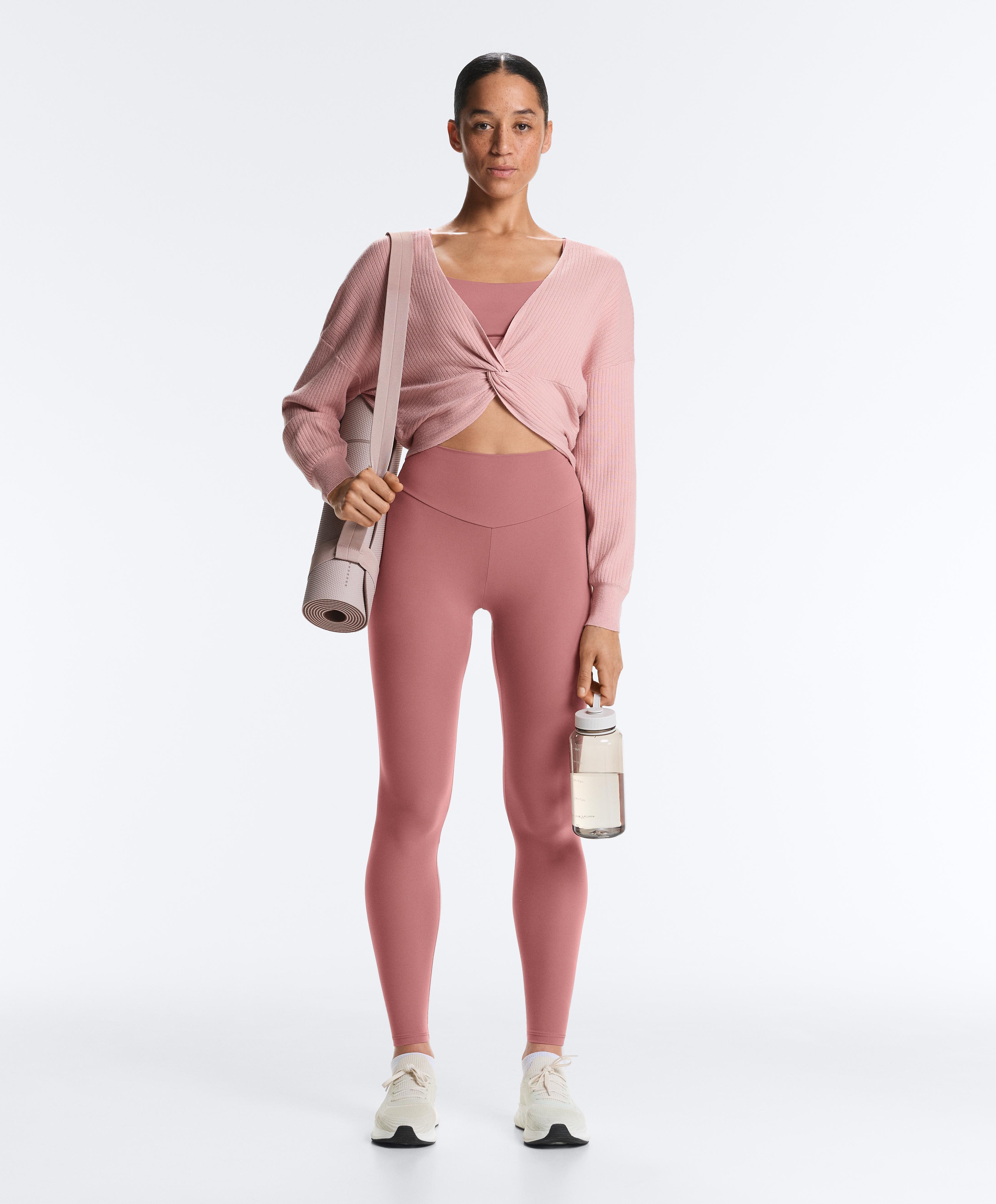 Twist knit jumper — NUDE PINK