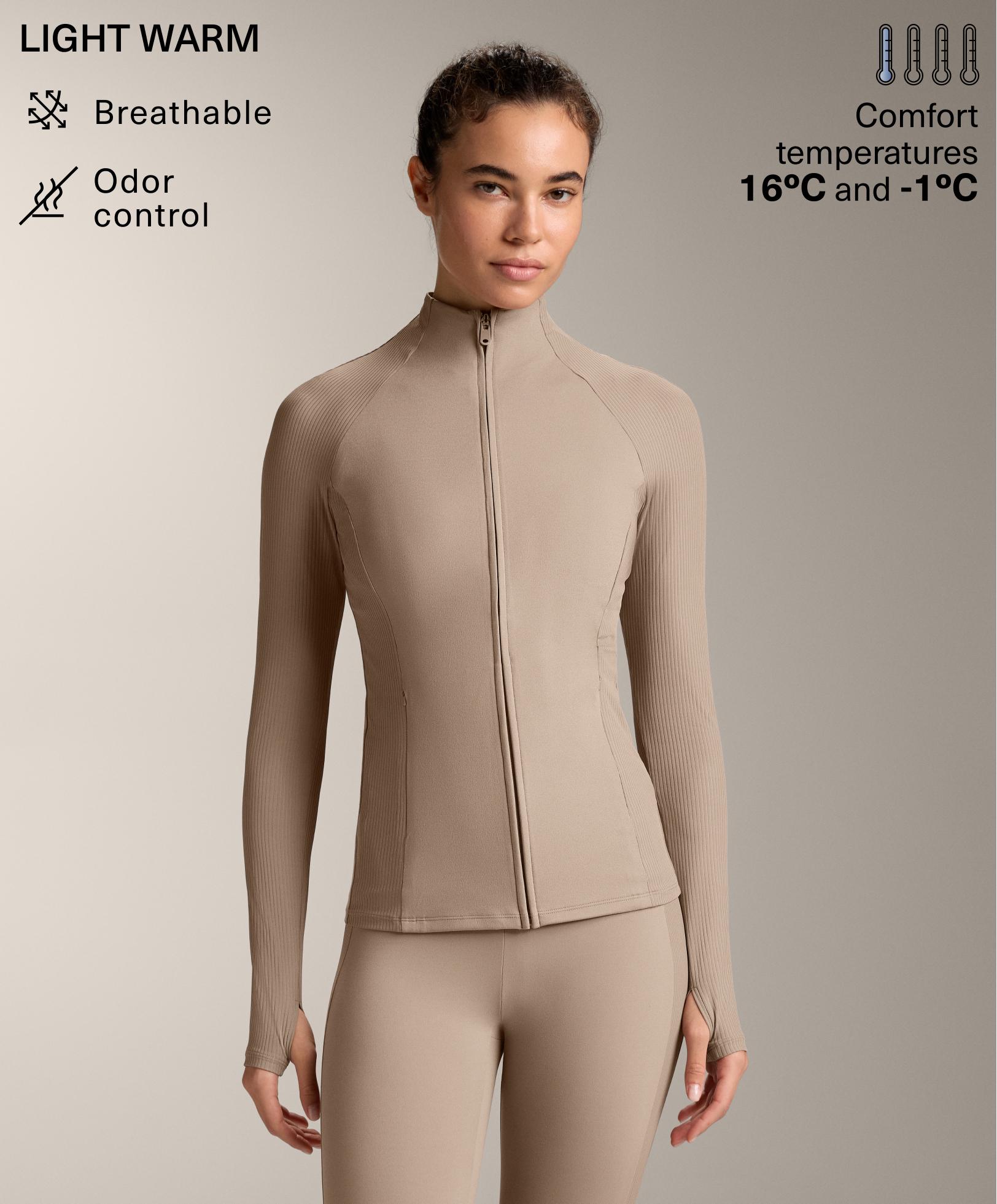 Long rib technical jacket